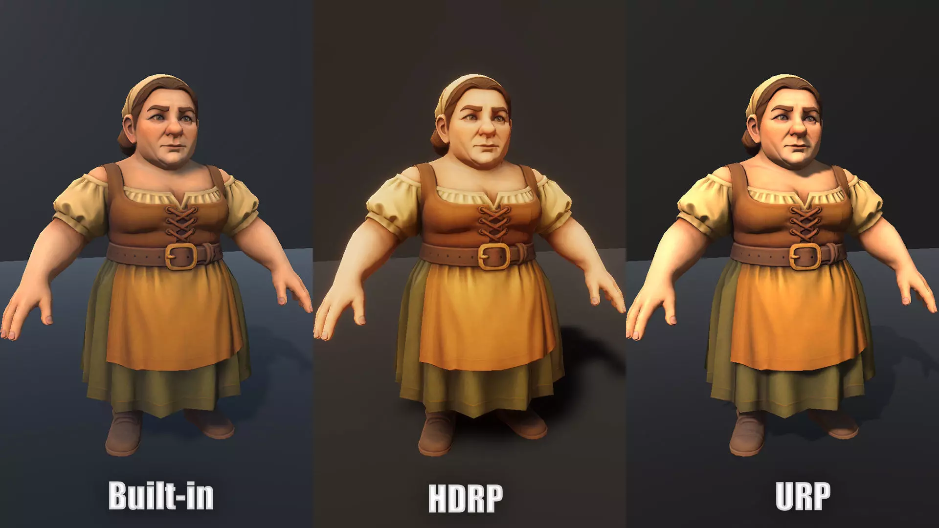 Medieval NPC Pack v1 - Medieval NPC characters Low-poly 3D model_28