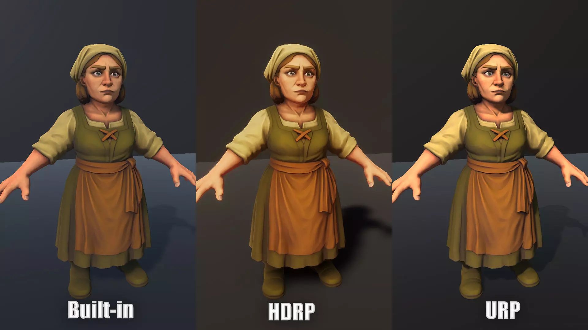 Medieval NPC Pack v1 - Medieval NPC characters Low-poly 3D model_58