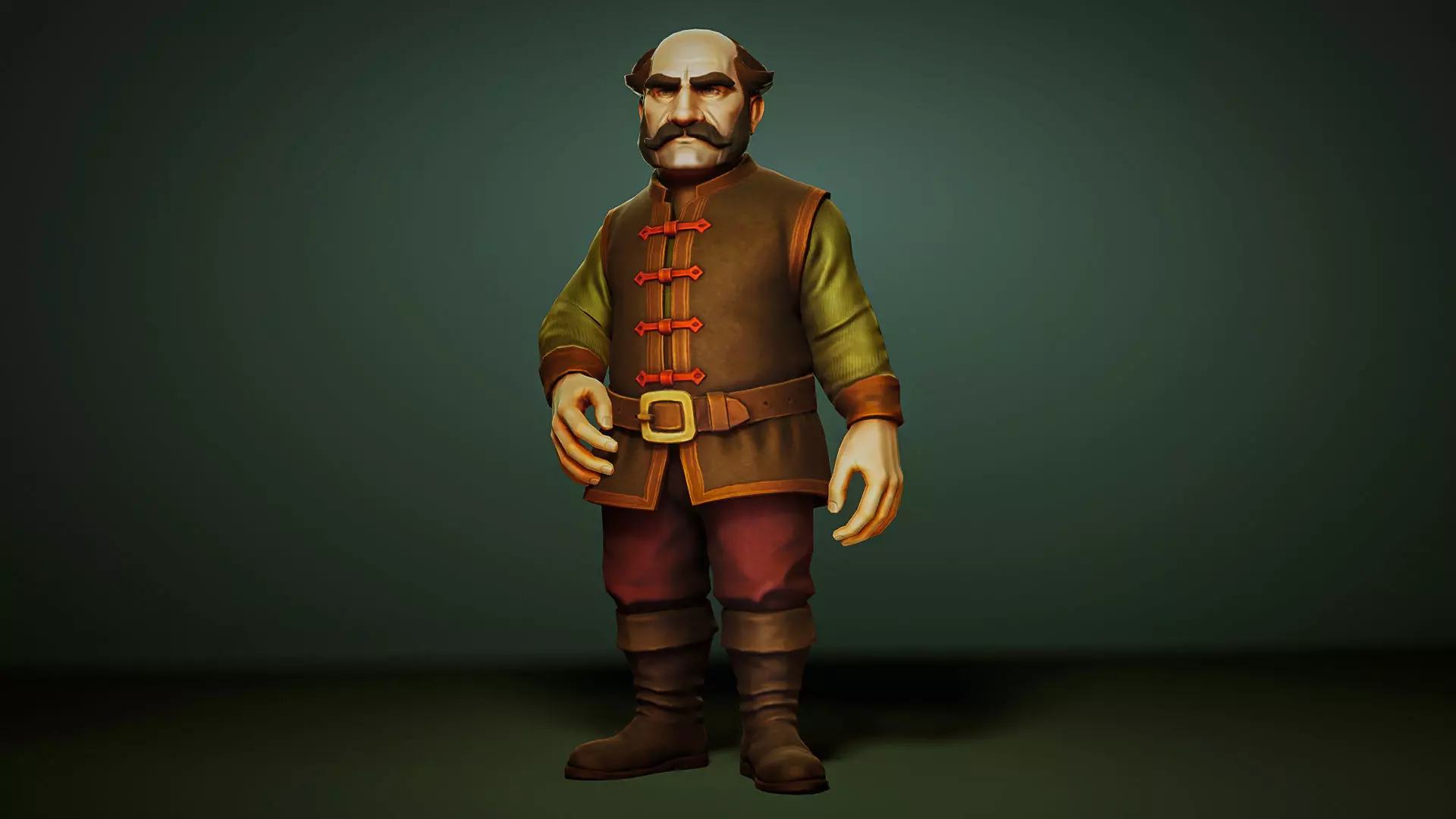 Medieval NPC Pack v1 - Medieval NPC characters Low-poly 3D model_30