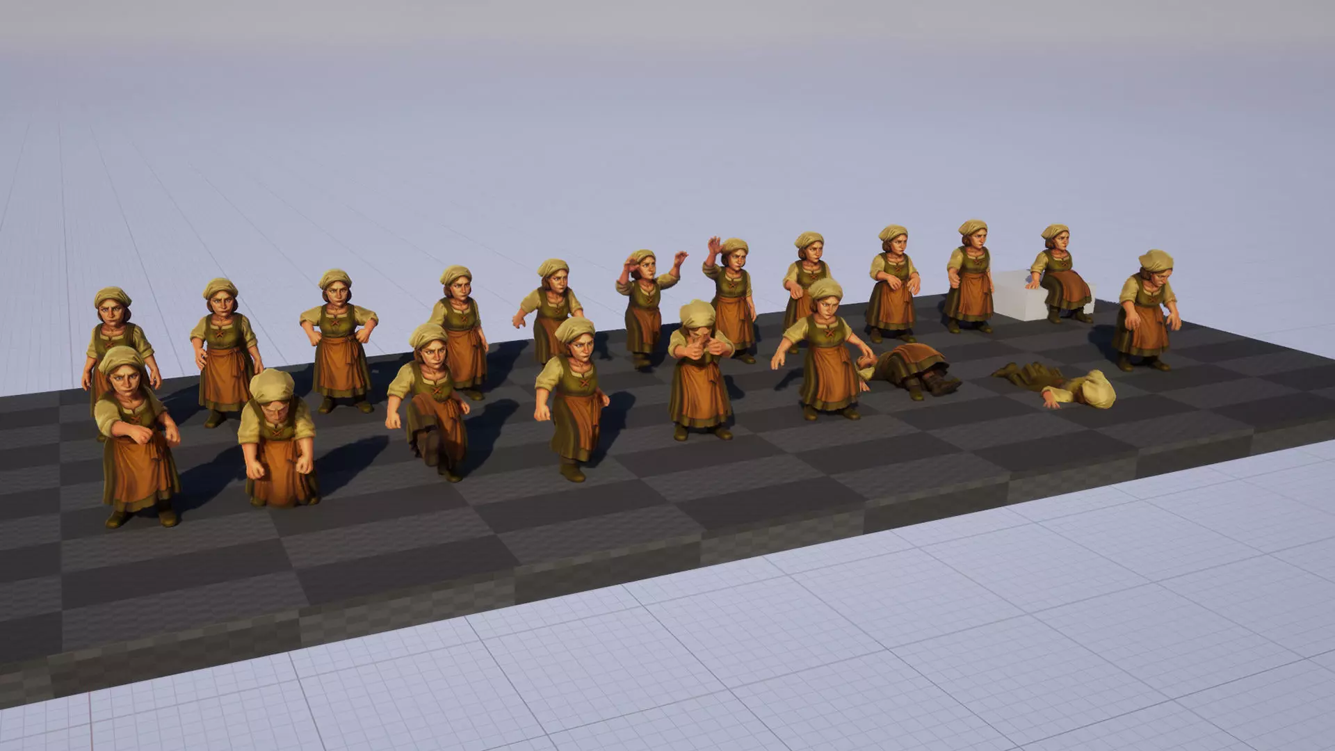 Medieval NPC Pack v1 - Medieval NPC characters Low-poly 3D model_54