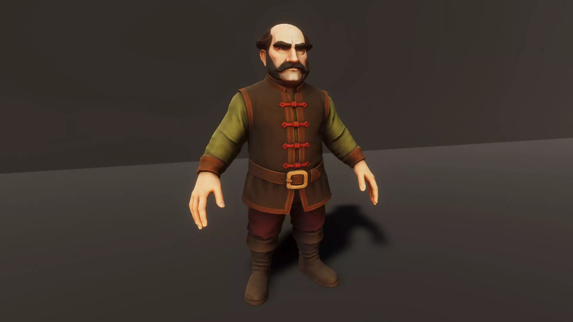 Medieval NPC Pack v1 - Medieval NPC characters Low-poly 3D model_36