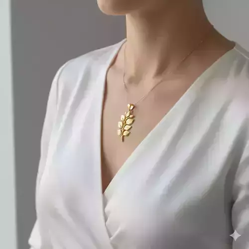 Golden Leaf Pendant