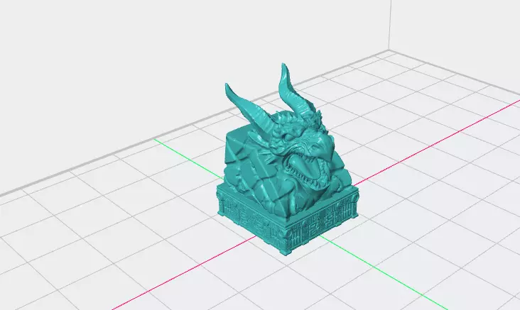 Roaring Fire Dragon Artisan Keycap for Mechanical Keyboards 3D print model_1