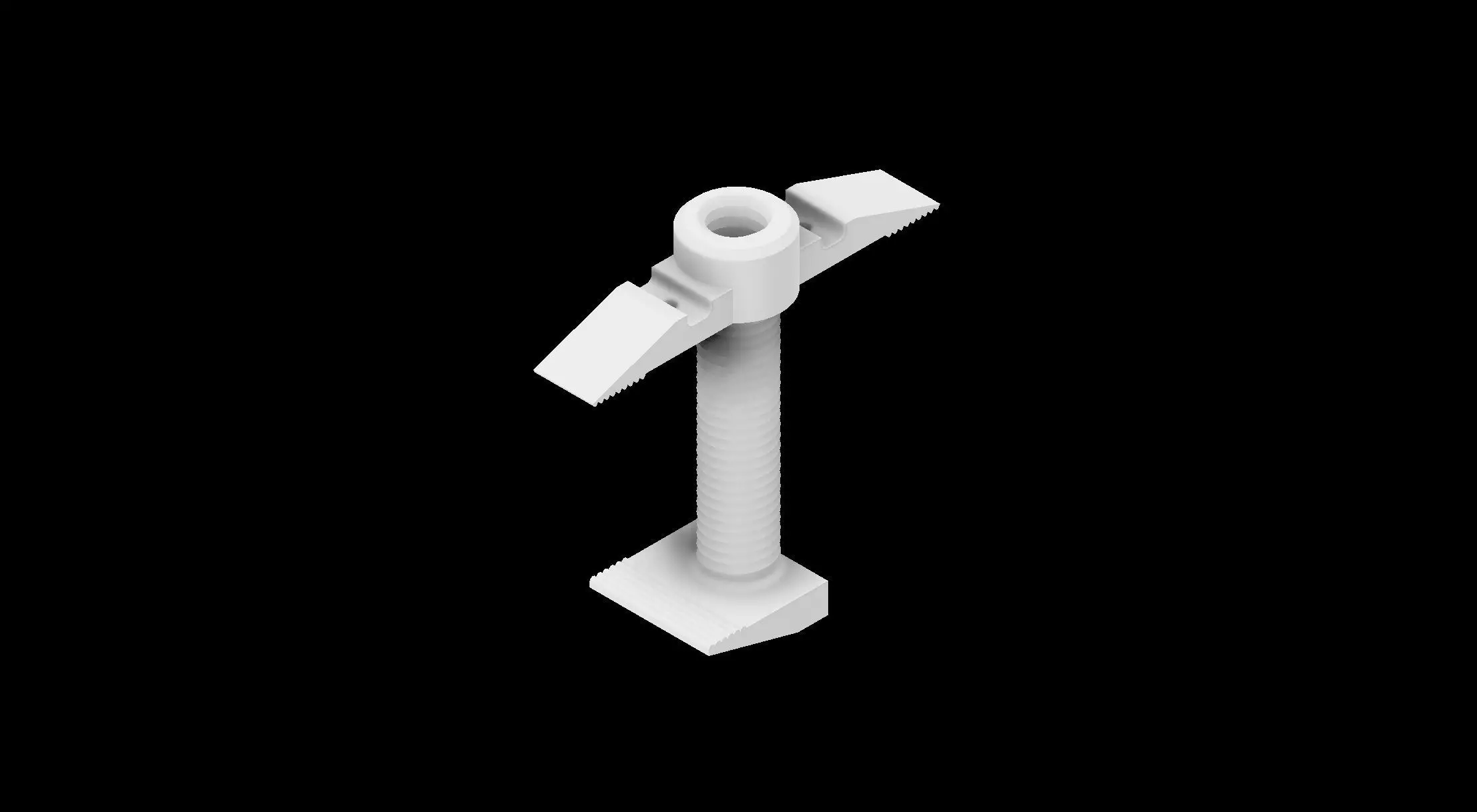 3D Printable Desk Clamp with cable organiser 3D model_0