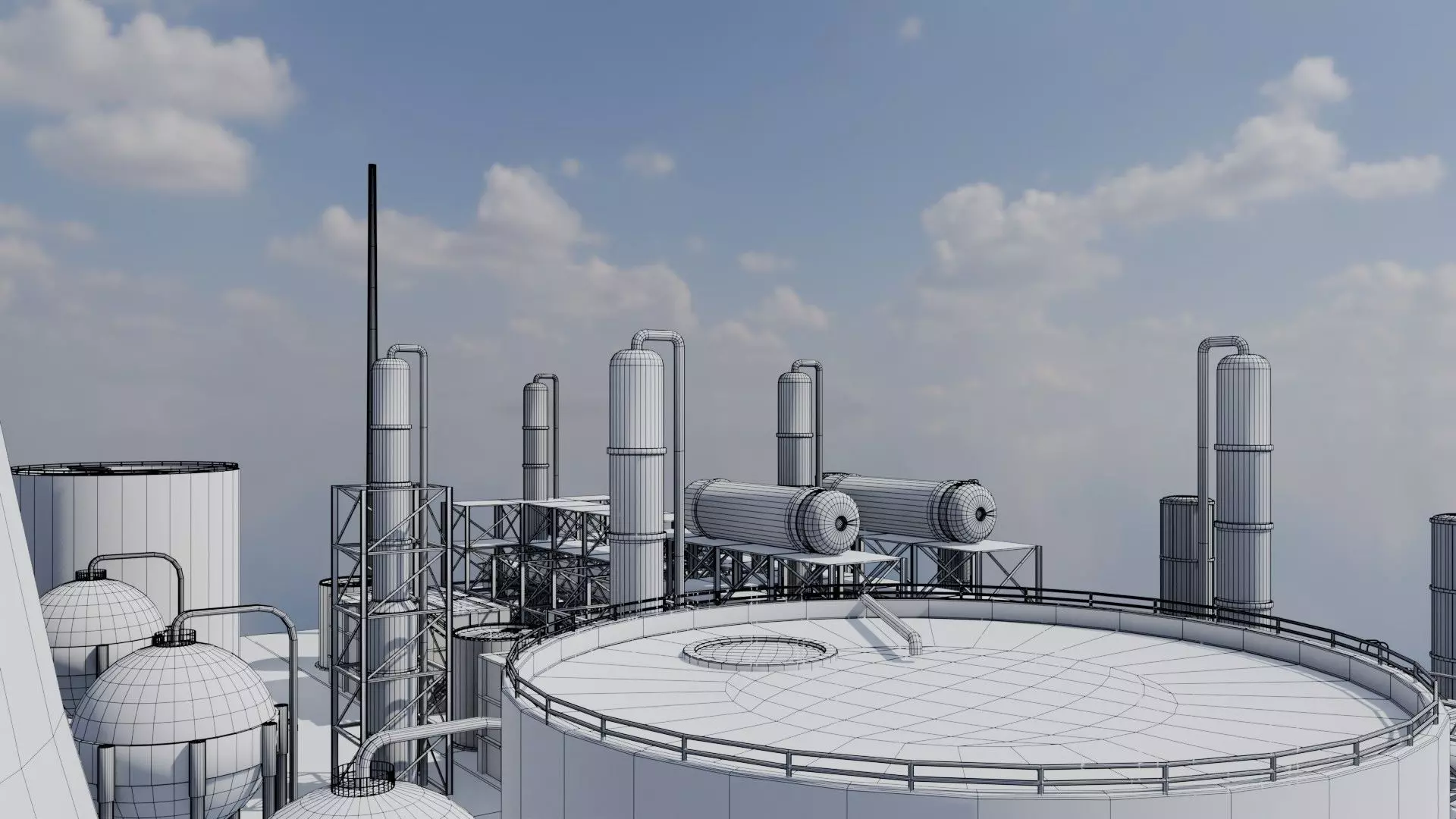 Refinery Unit - Game Ready - PBR  Low-poly 3D model_22