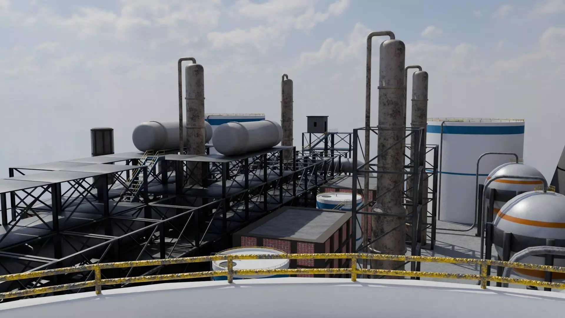 Refinery Unit - Game Ready - PBR  Low-poly 3D model_6