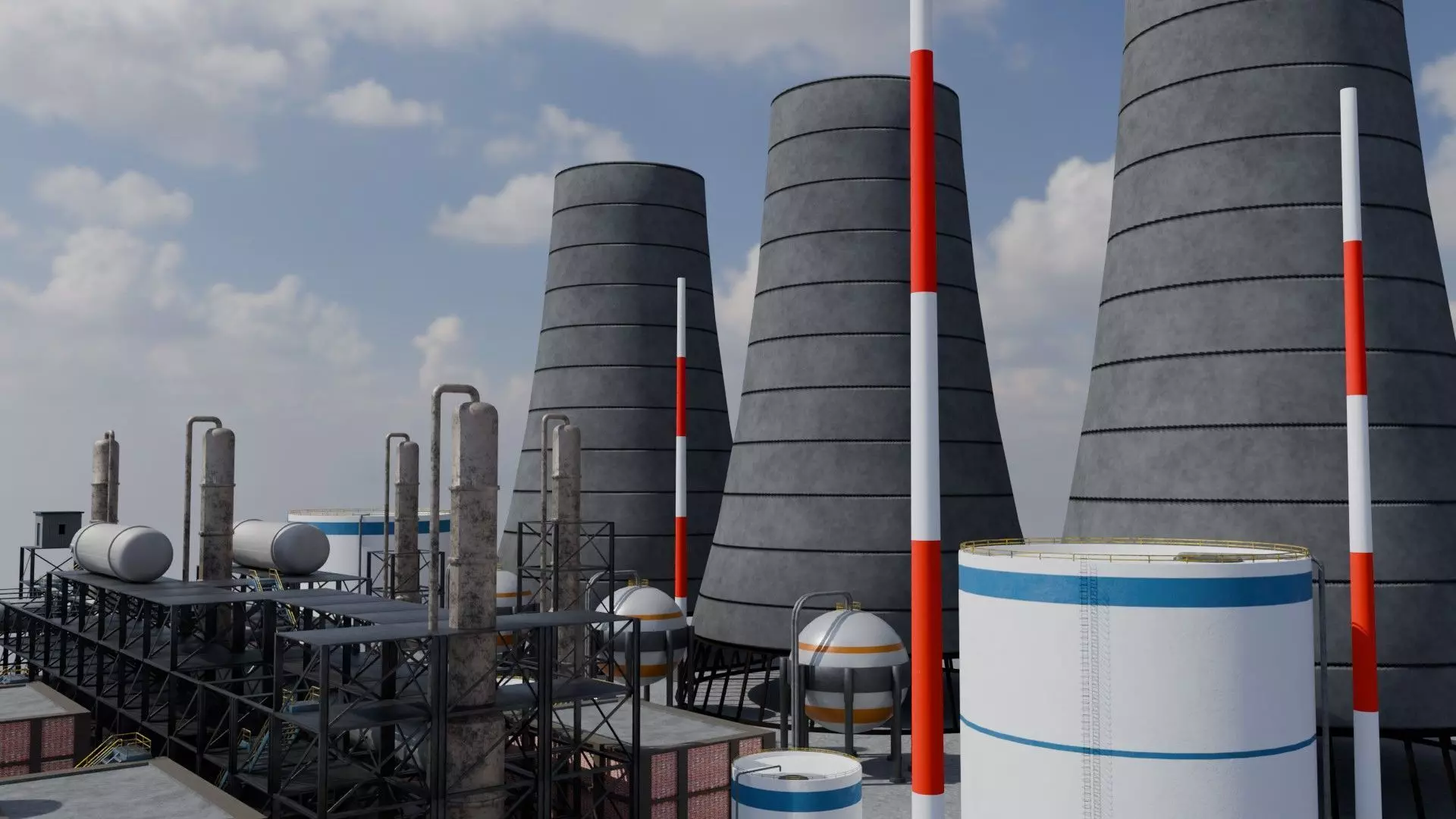 Refinery Unit - Game Ready - PBR  Low-poly 3D model_2