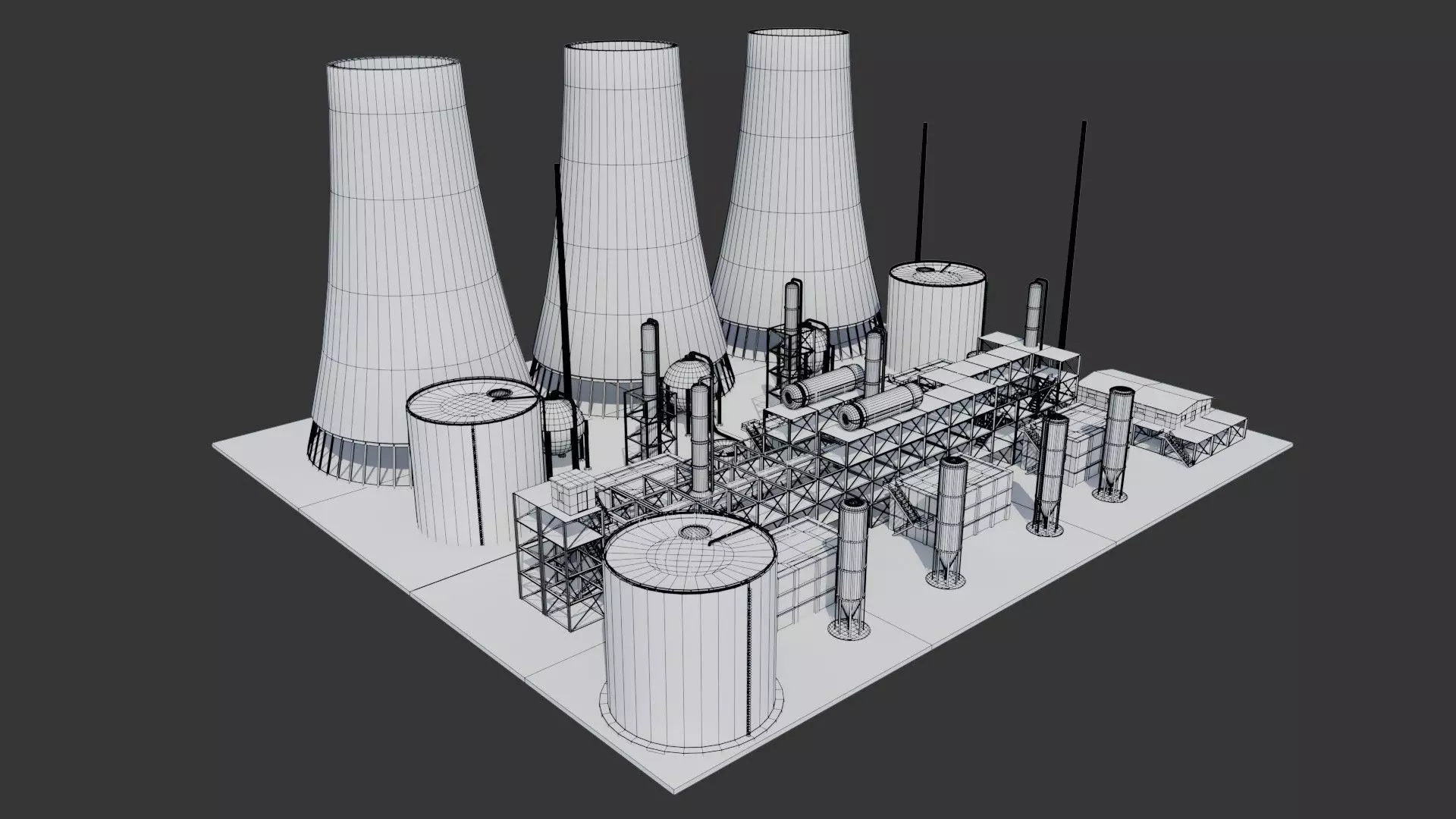 Refinery Unit - Game Ready - PBR  Low-poly 3D model_25