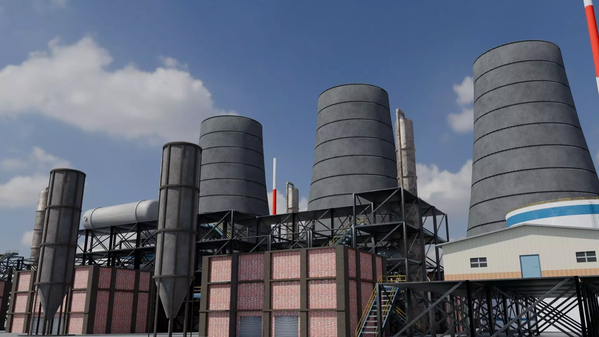 Refinery Unit - Game Ready - PBR  Low-poly 3D model_0
