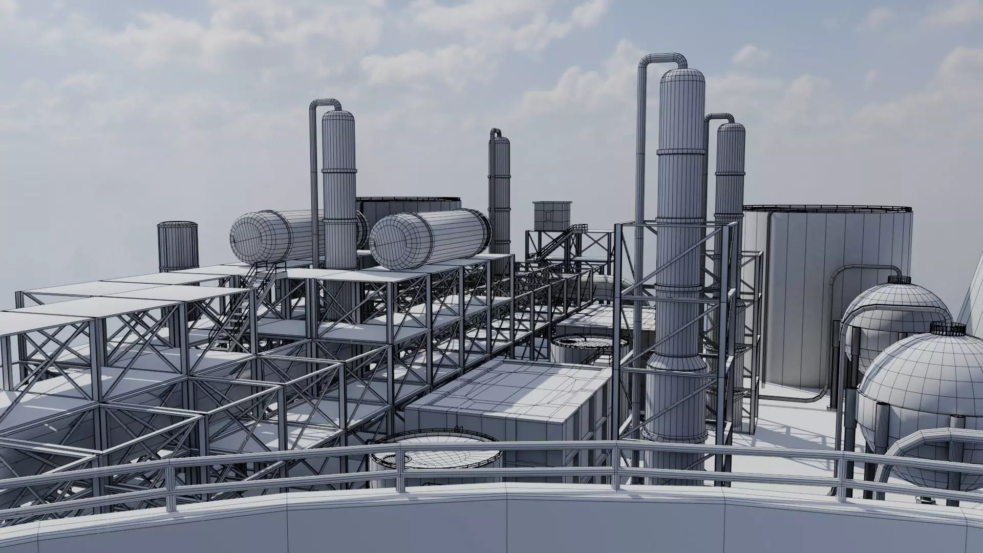 Refinery Unit - Game Ready - PBR  Low-poly 3D model_20