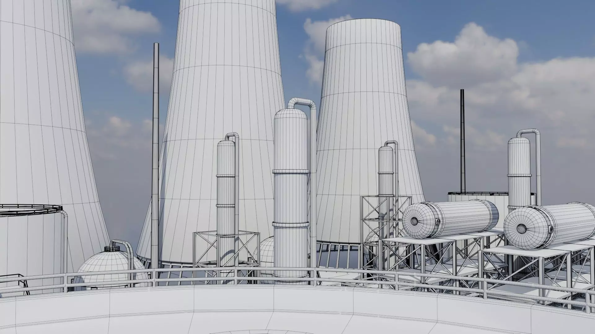 Refinery Unit - Game Ready - PBR  Low-poly 3D model_18