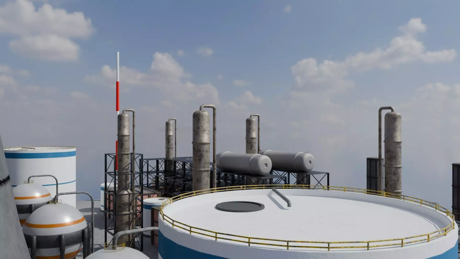 Refinery Unit - Game Ready - PBR  Low-poly 3D model_8