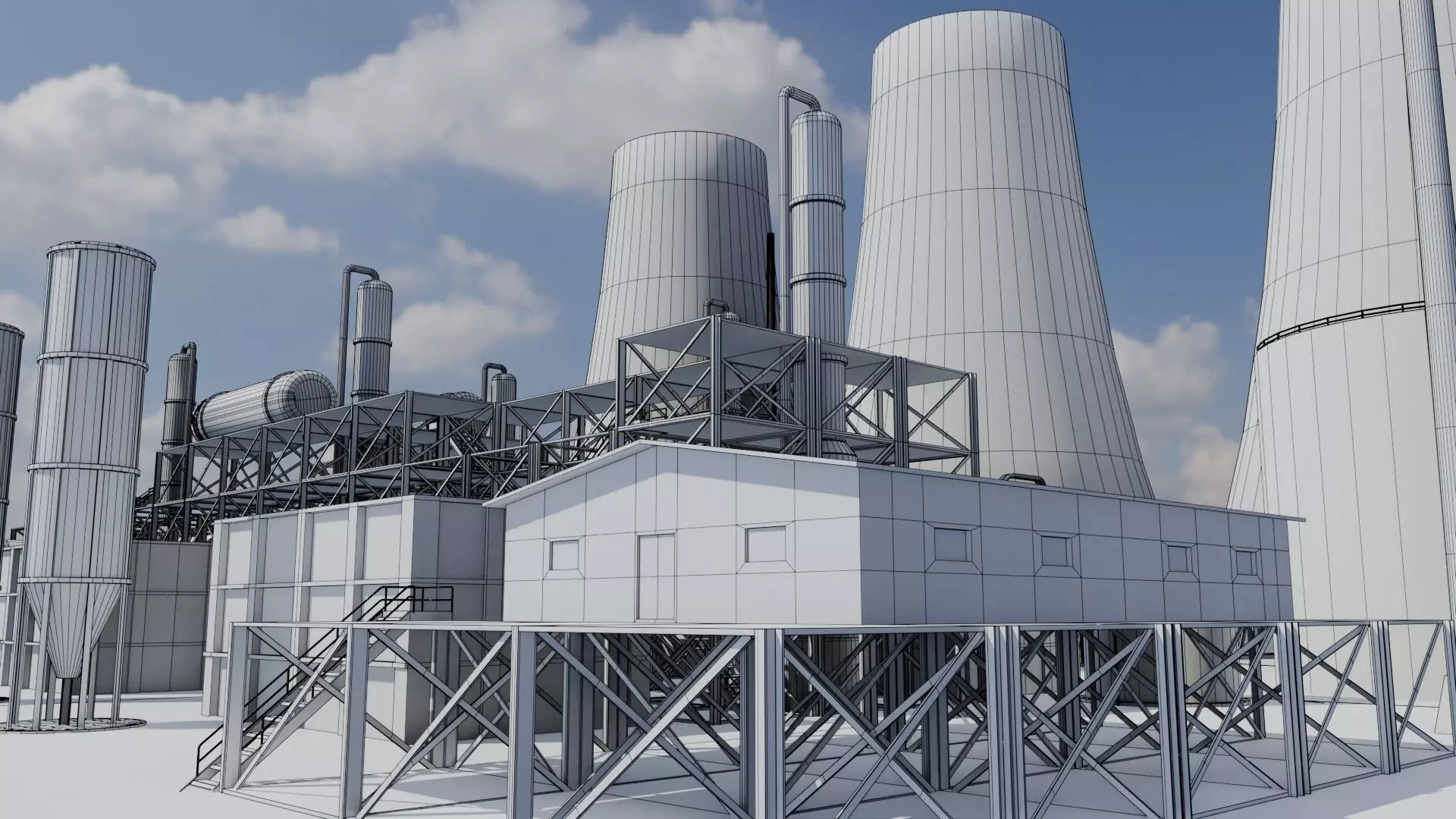 Refinery Unit - Game Ready - PBR  Low-poly 3D model_21