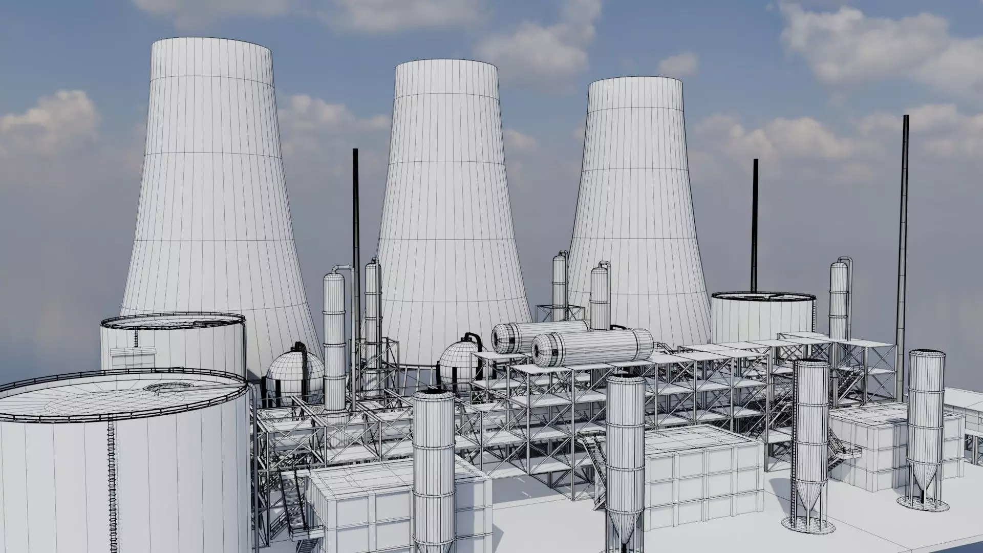 Refinery Unit - Game Ready - PBR  Low-poly 3D model_15