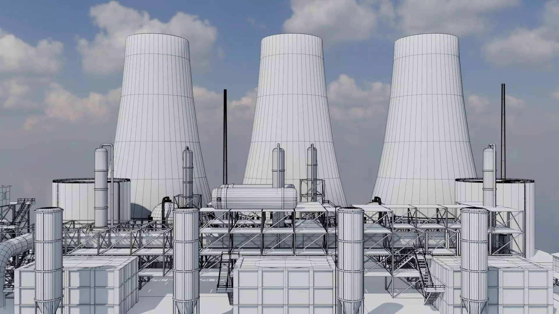 Refinery Unit - Game Ready - PBR  Low-poly 3D model_17