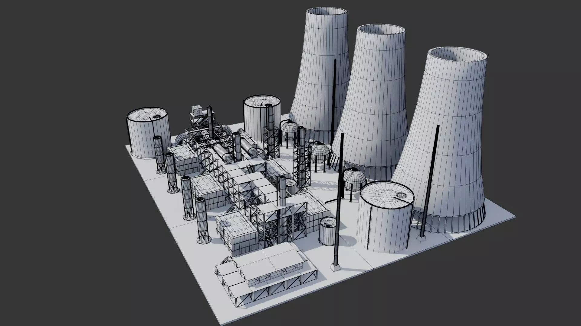 Refinery Unit - Game Ready - PBR  Low-poly 3D model_24