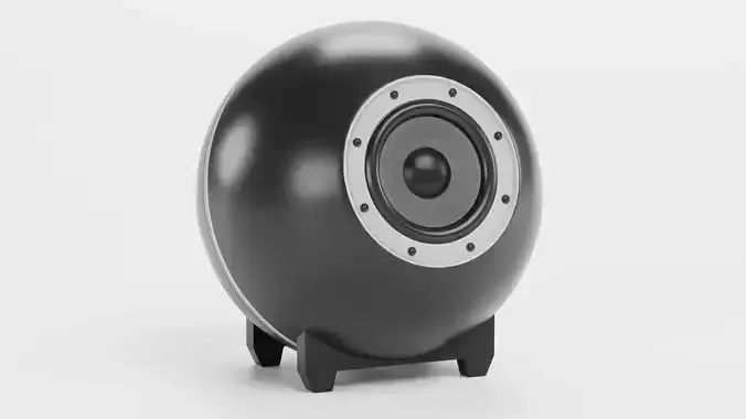 Round Audio Speaker V2 - Universal Black Sound Unit