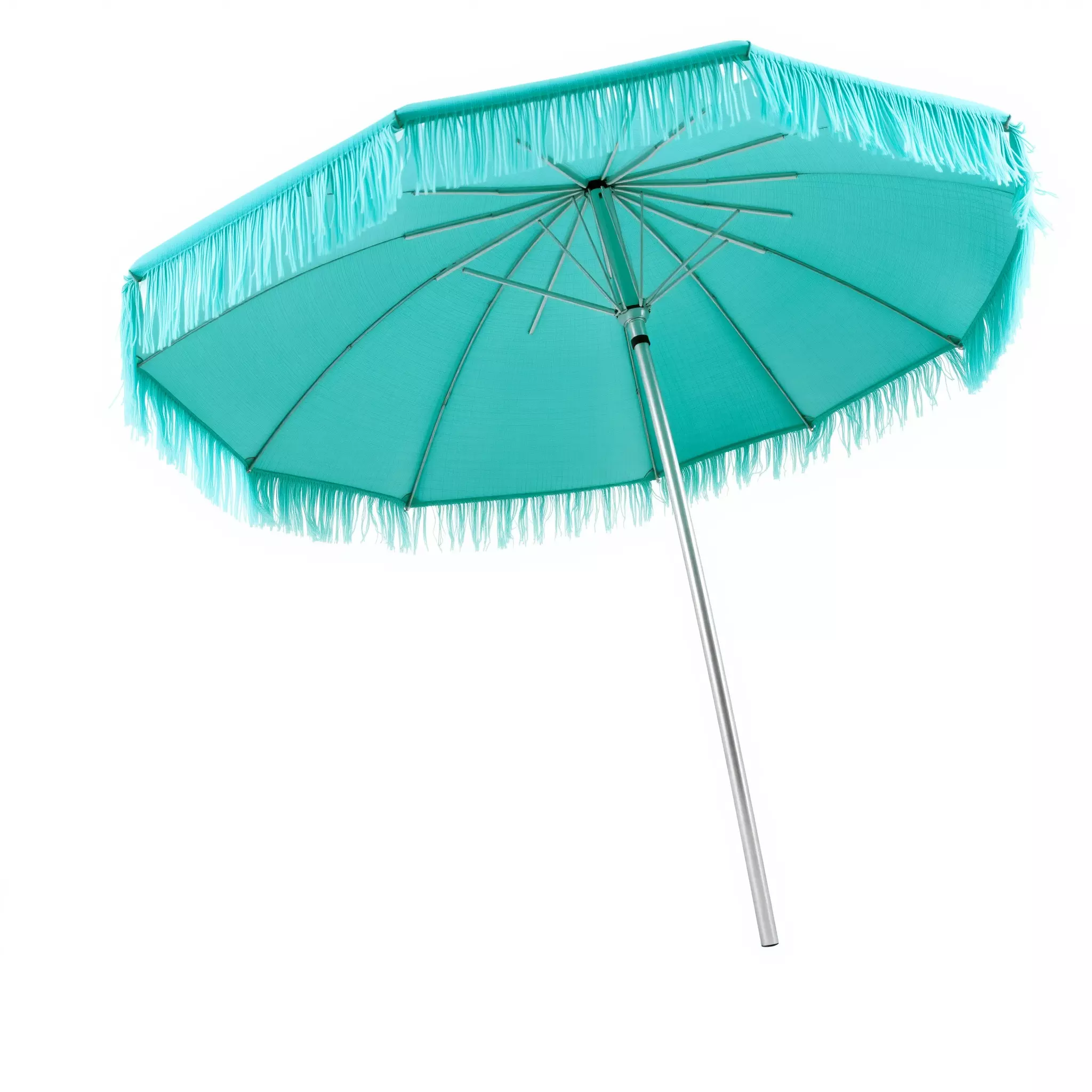 Teal Fringe Parasol model pack Low-poly 3D model_3