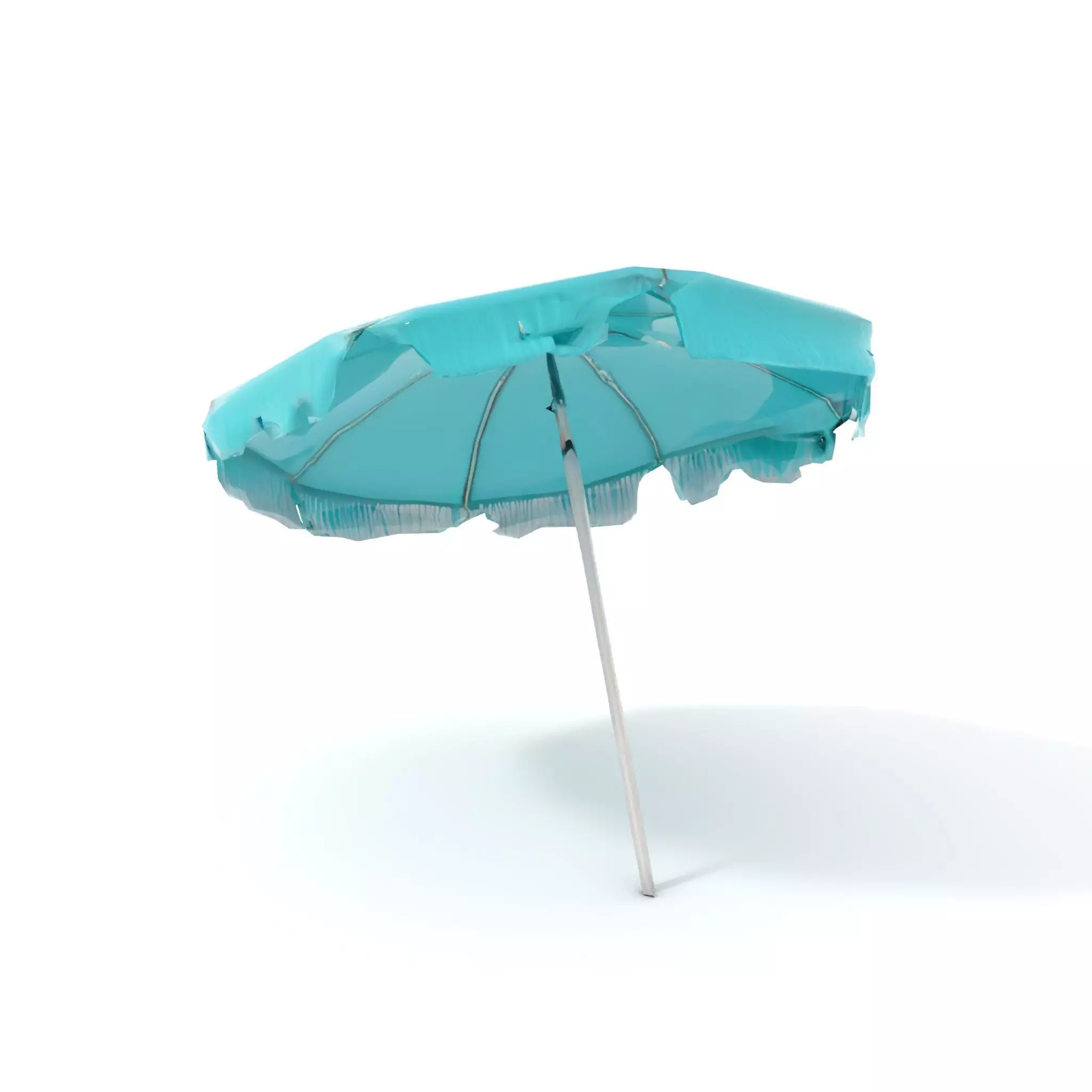 Teal Fringe Parasol model pack Low-poly 3D model_8