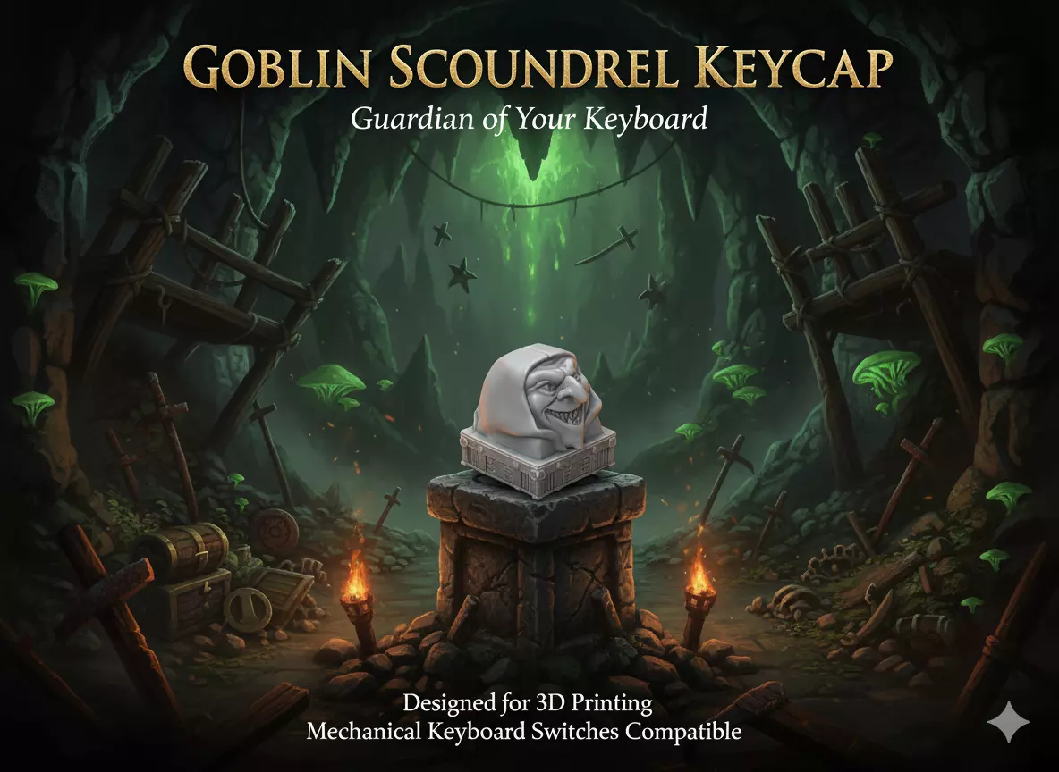 Goblin Keycap 3D Model for Mechanical Keyboards 3D print model