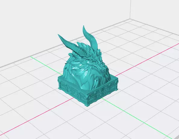 Ice Dragon Keycap 3D Model for Mechanical Keyboards 3D print model_1