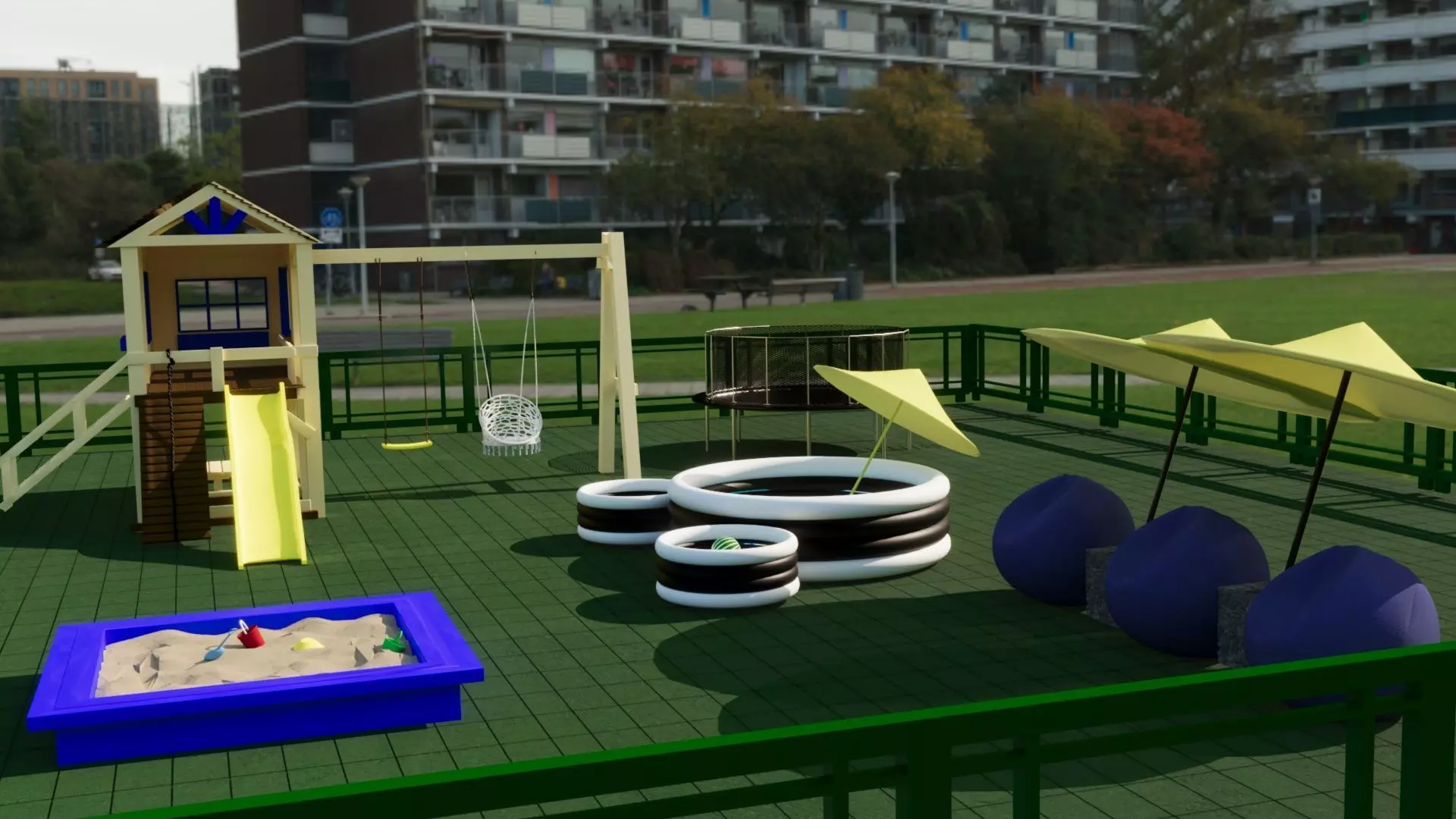 Playground Low-poly 3D model