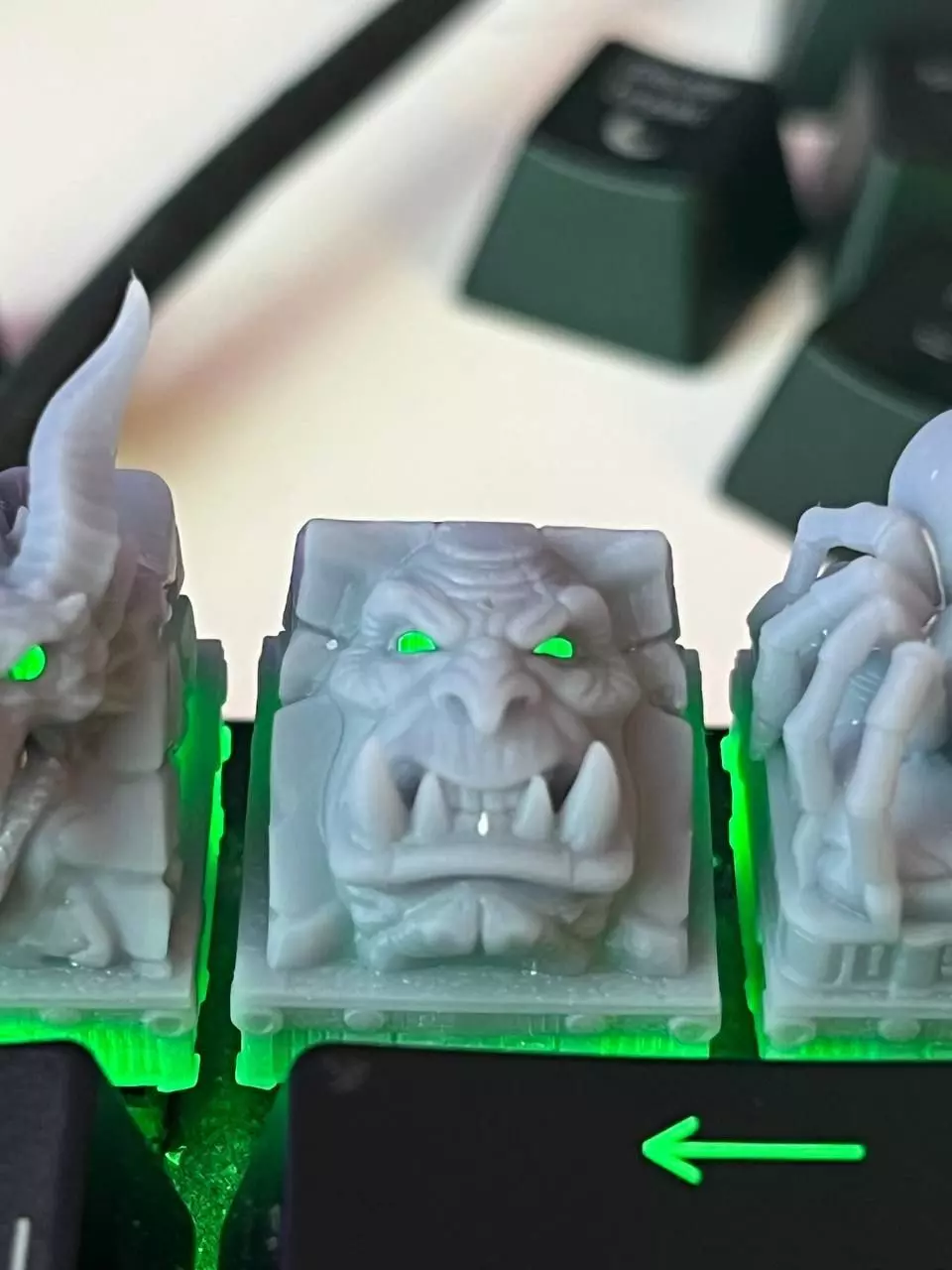 Orc Worrior Keycap 3D Model for Mechanical Keyboards 3D print model_3
