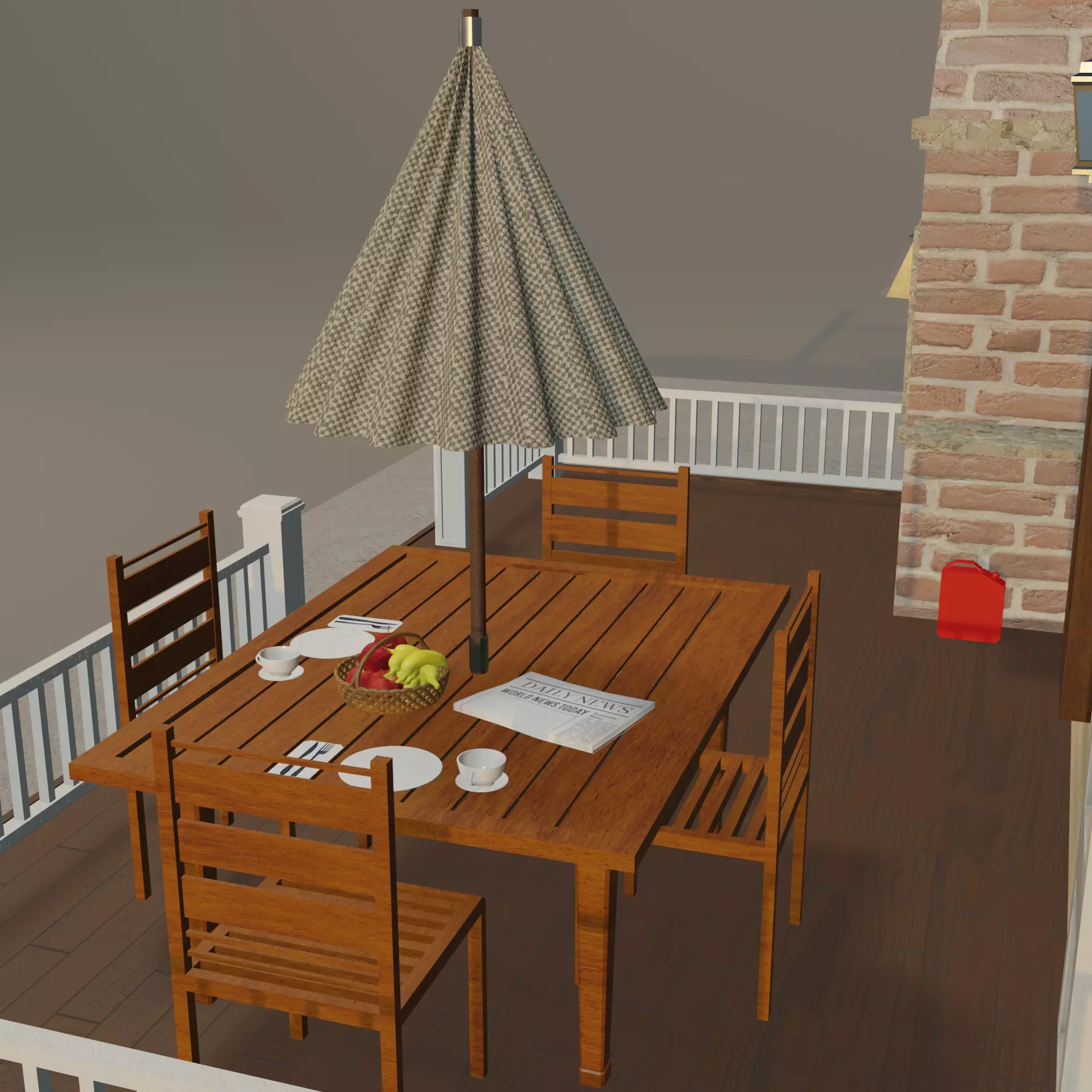 cartoon house 3D model_10