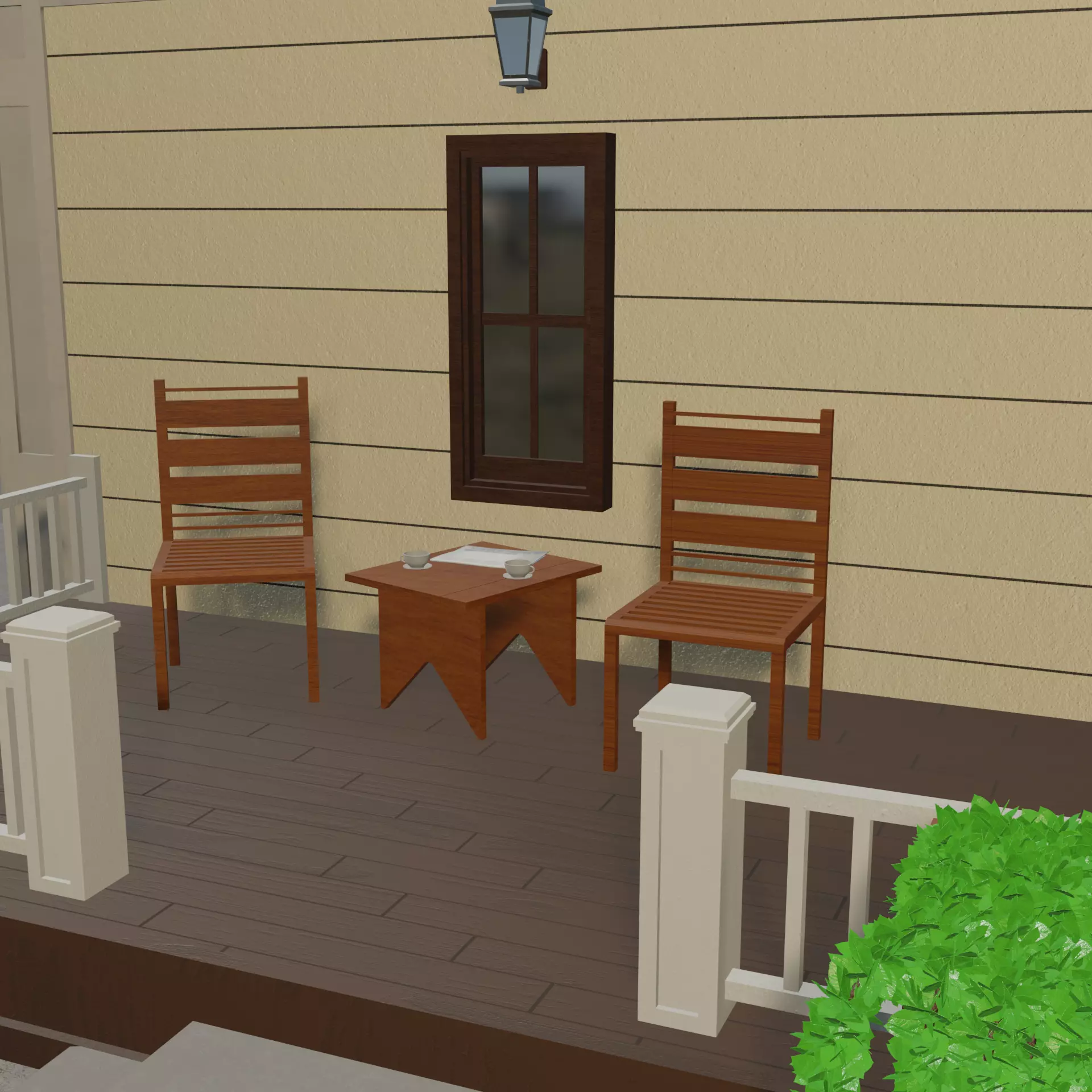 cartoon house 3D model_8