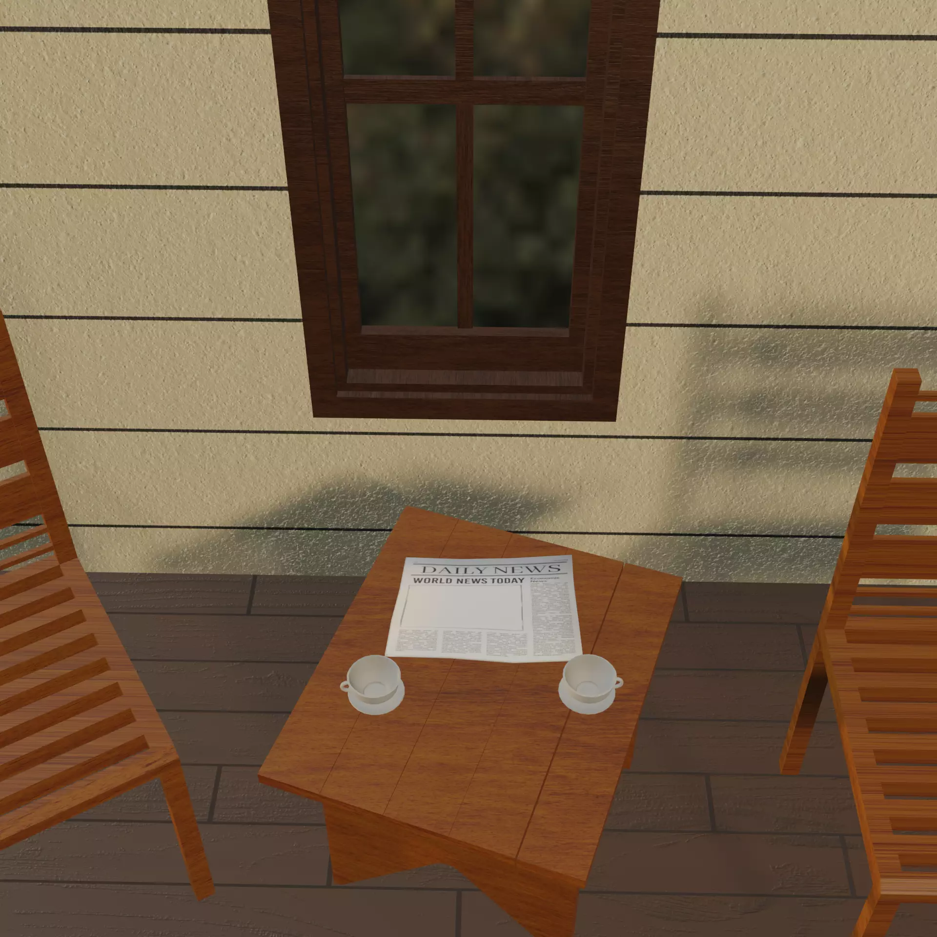 cartoon house 3D model_9