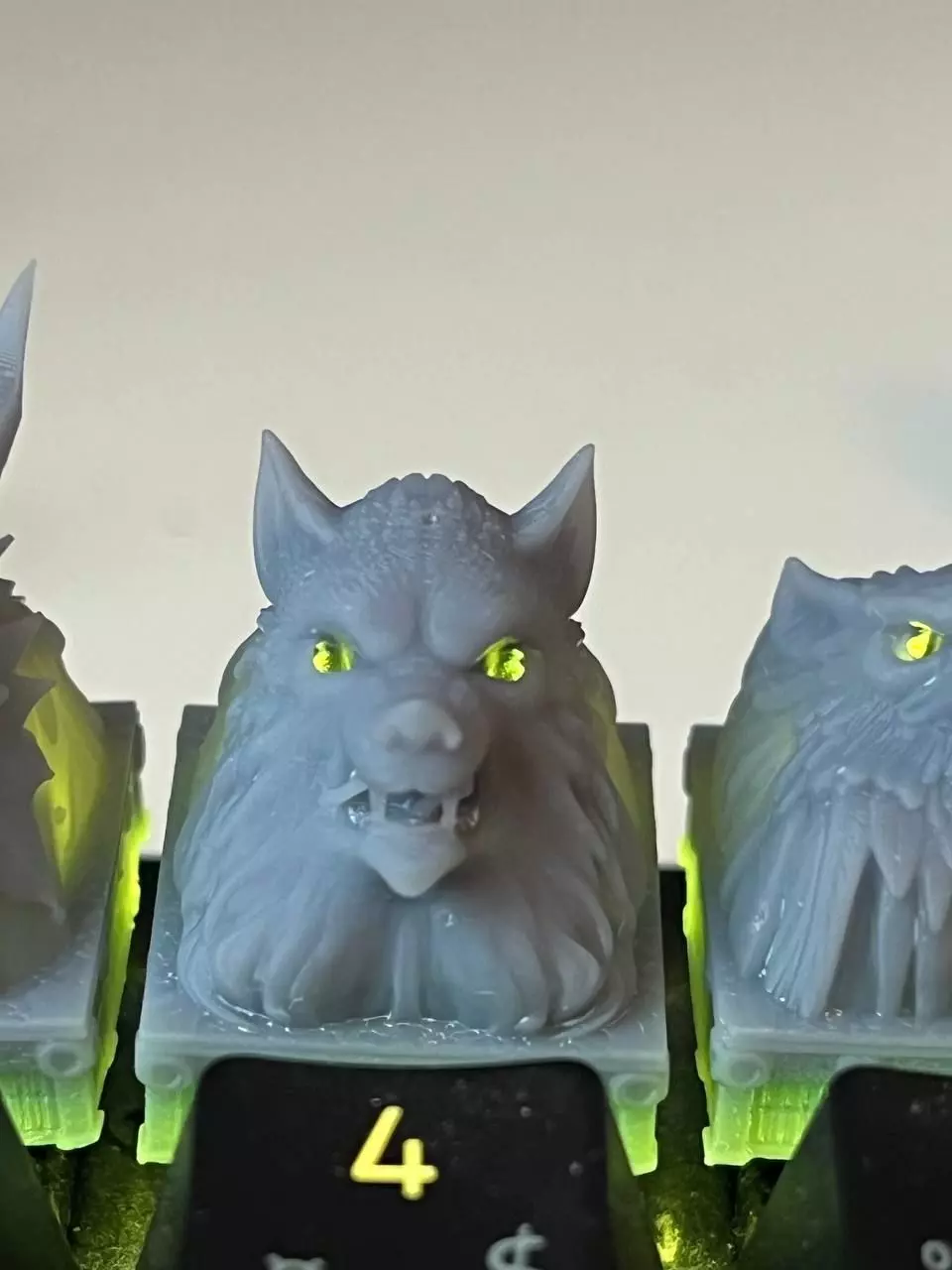 Werewolf Keycap 3D Model for Mechanical Keyboards 3D print model_3