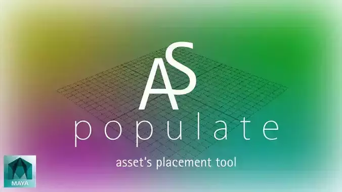 AS populate scripts for Maya 3D model