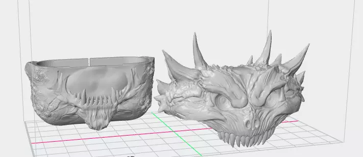 Deamon Skeleton Airpod Pro Case 3D Model   3D print model_1