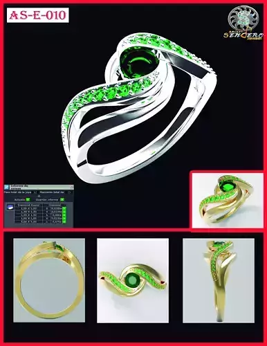 Solitario Con Engaste AS-E-010