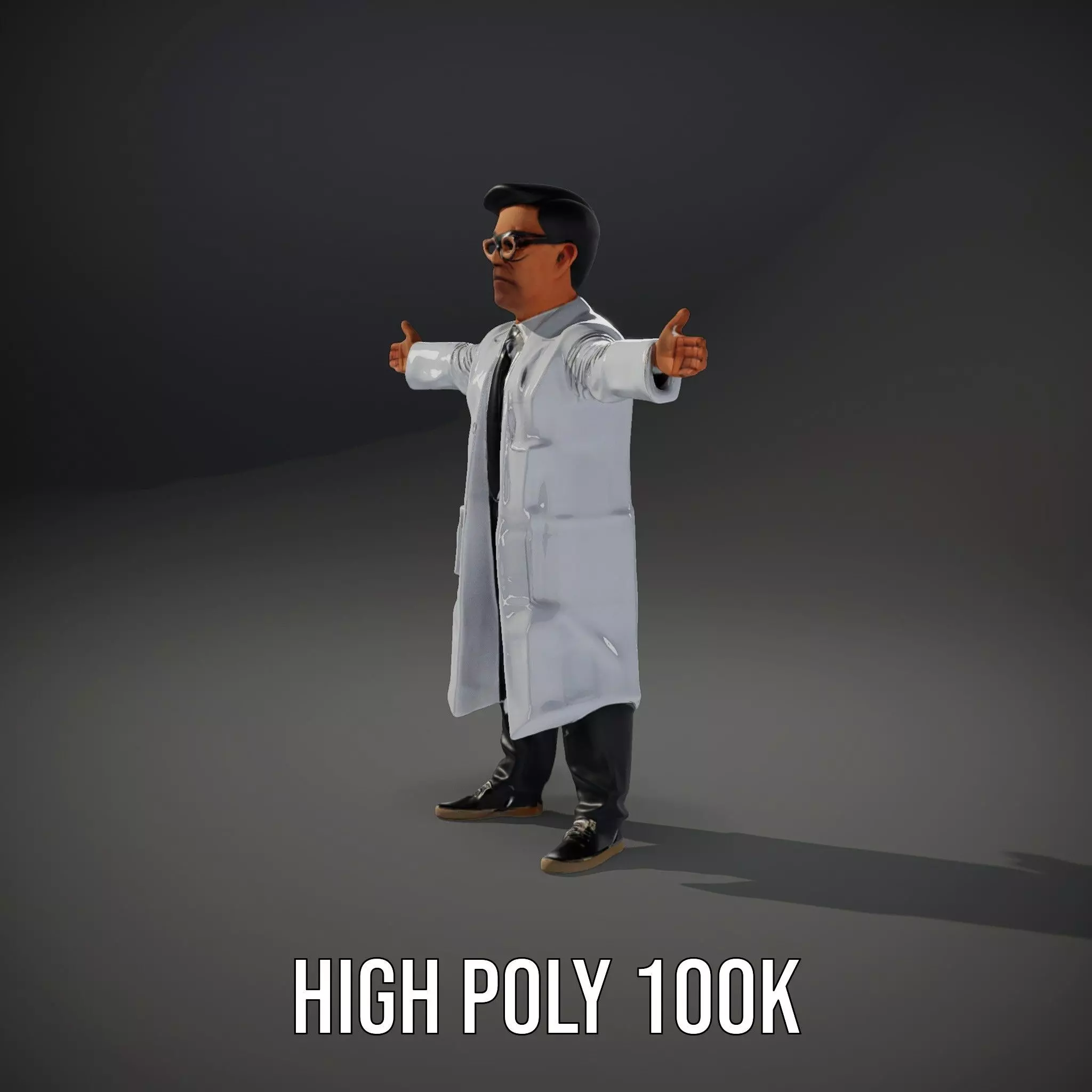 Professional Scientist model pack Low-poly 3D model_9