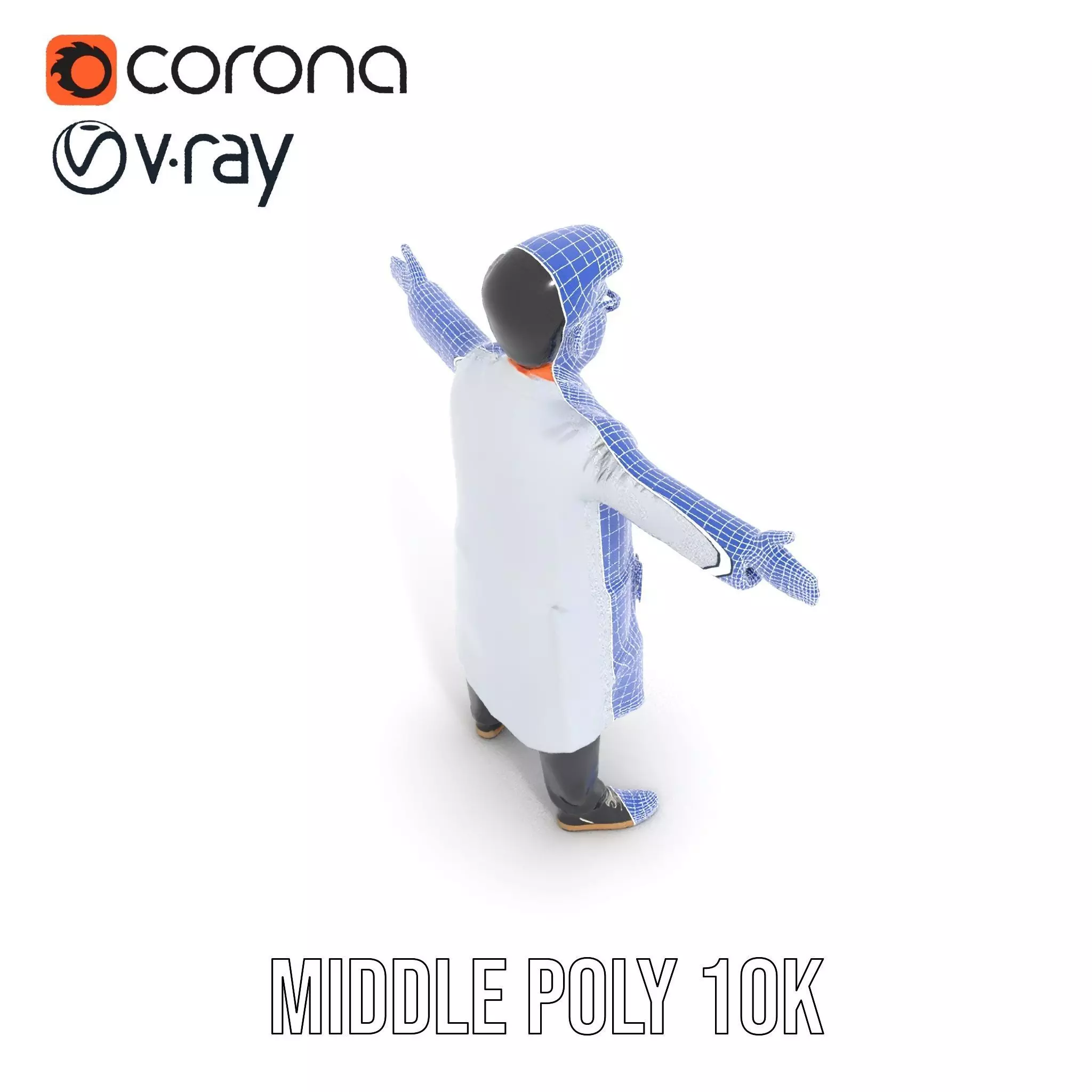 Professional Scientist model pack Low-poly 3D model_25