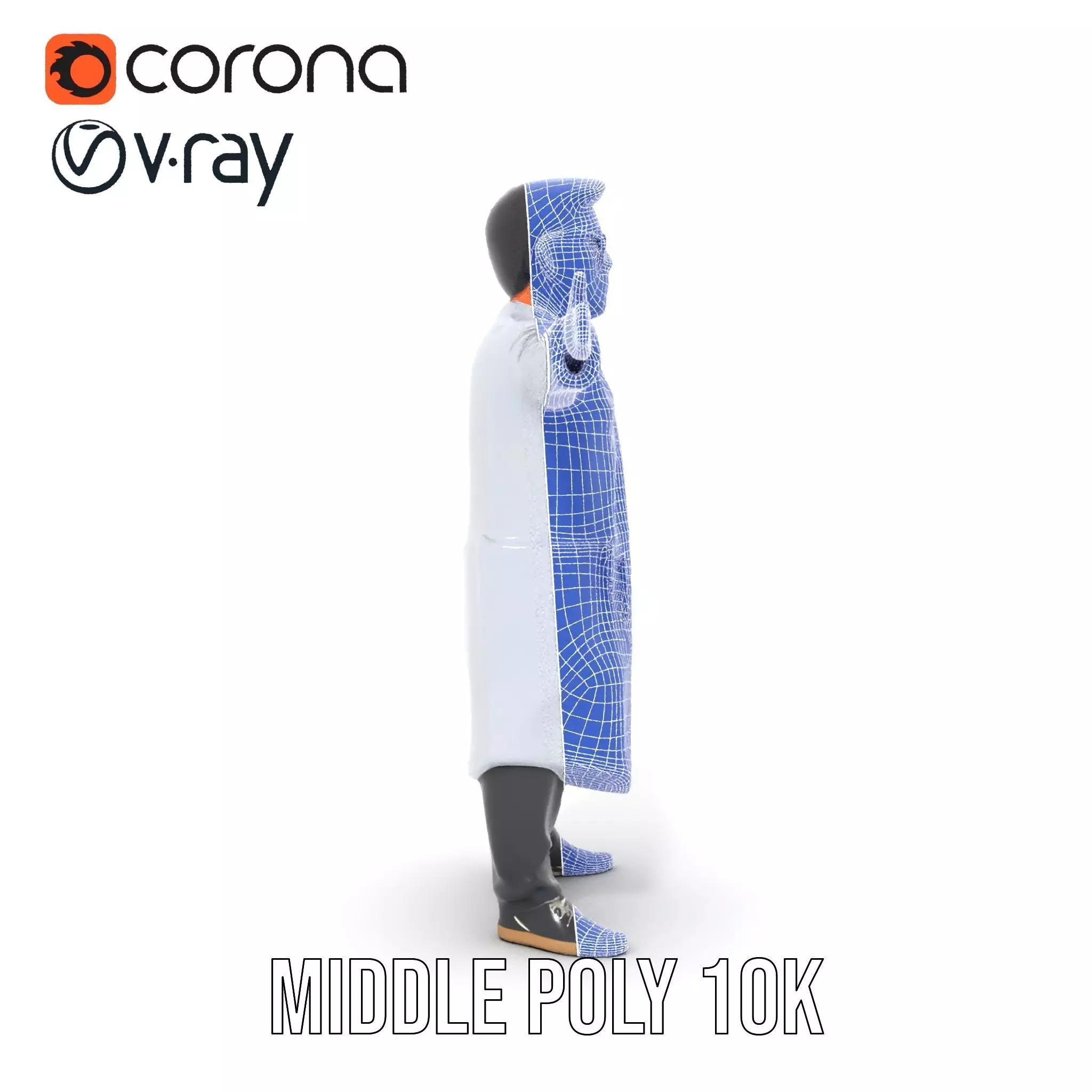 Professional Scientist model pack Low-poly 3D model_30