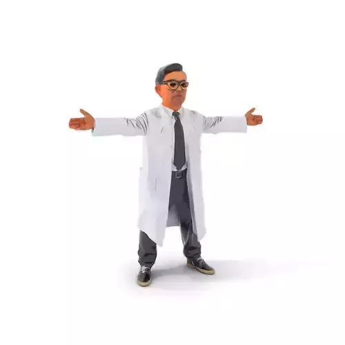 Professional Scientist model pack Low-poly 3D model Professional Scientist model pack Low-poly 3D model