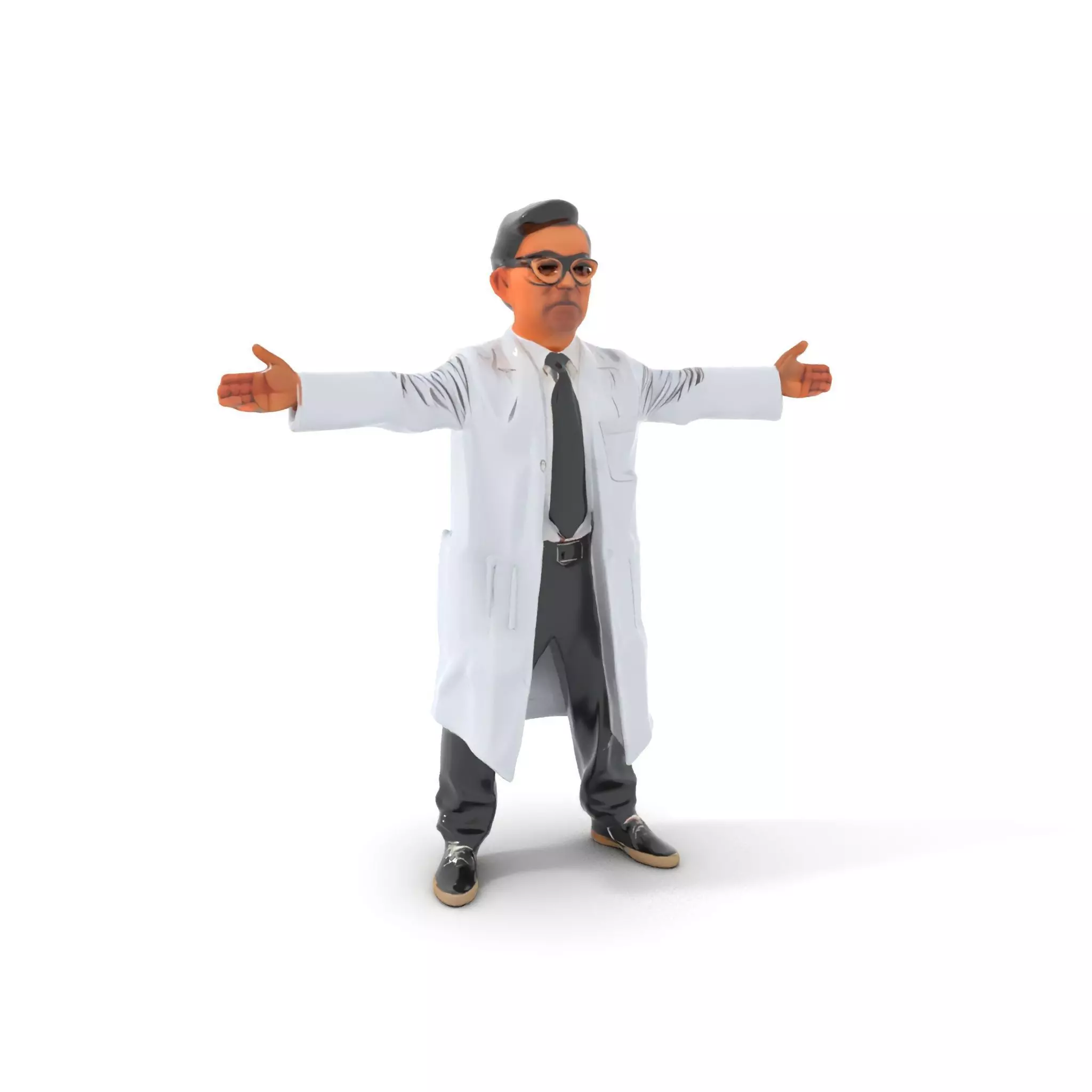 Professional Scientist model pack Low-poly 3D model_0