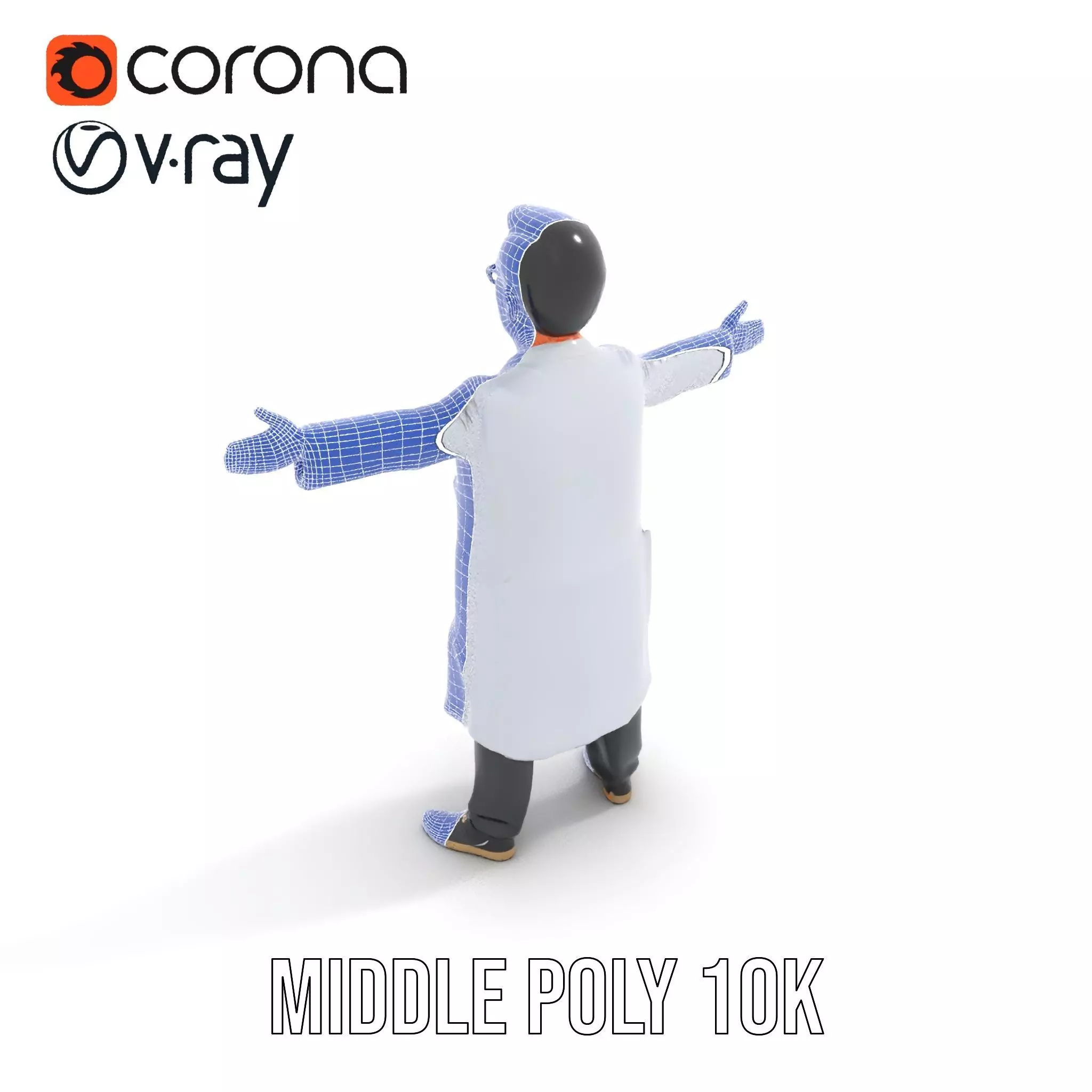 Professional Scientist model pack Low-poly 3D model_27