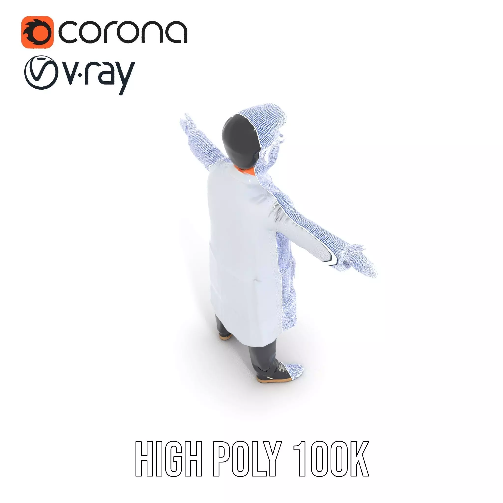 Professional Scientist model pack Low-poly 3D model_33