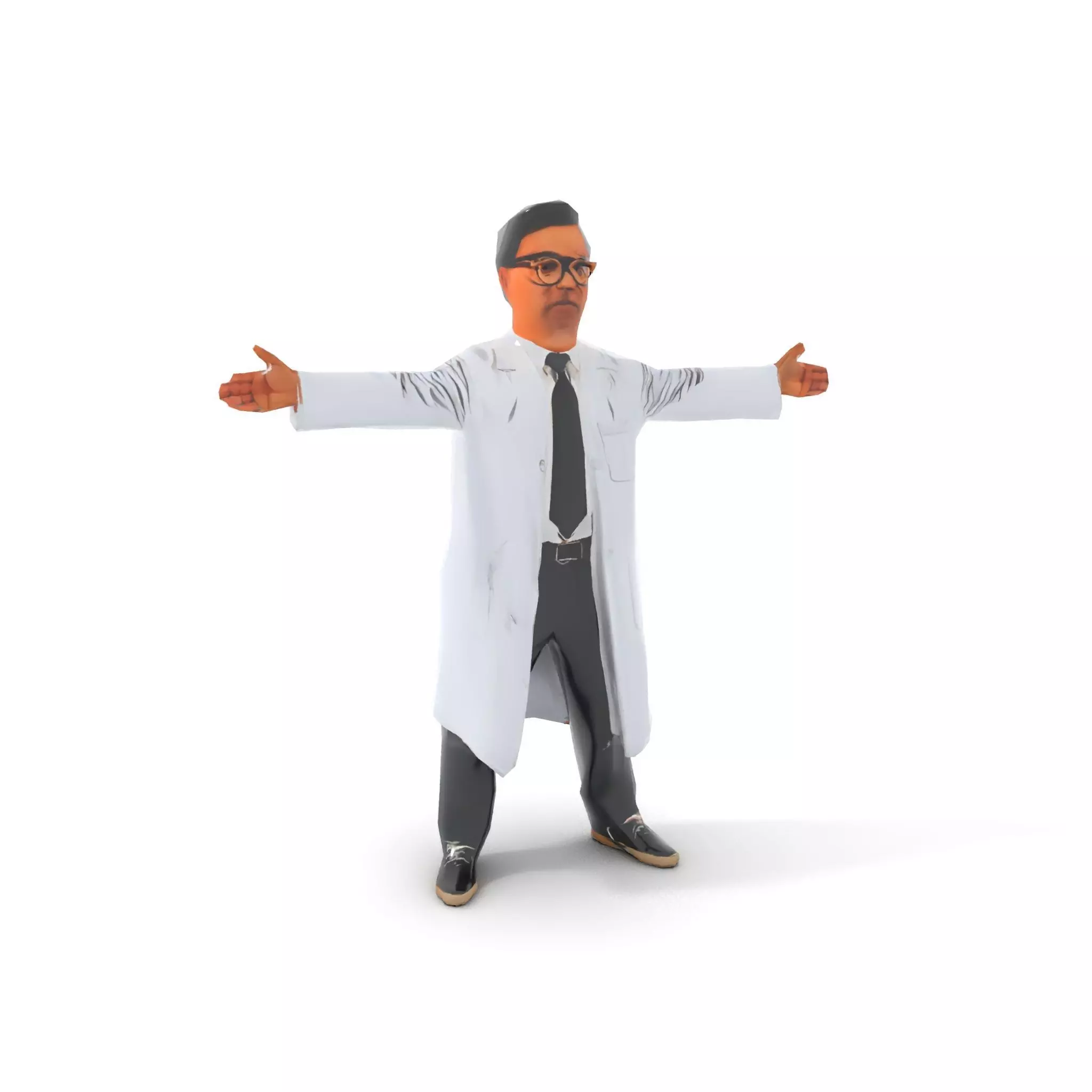 Professional Scientist model pack Low-poly 3D model_8