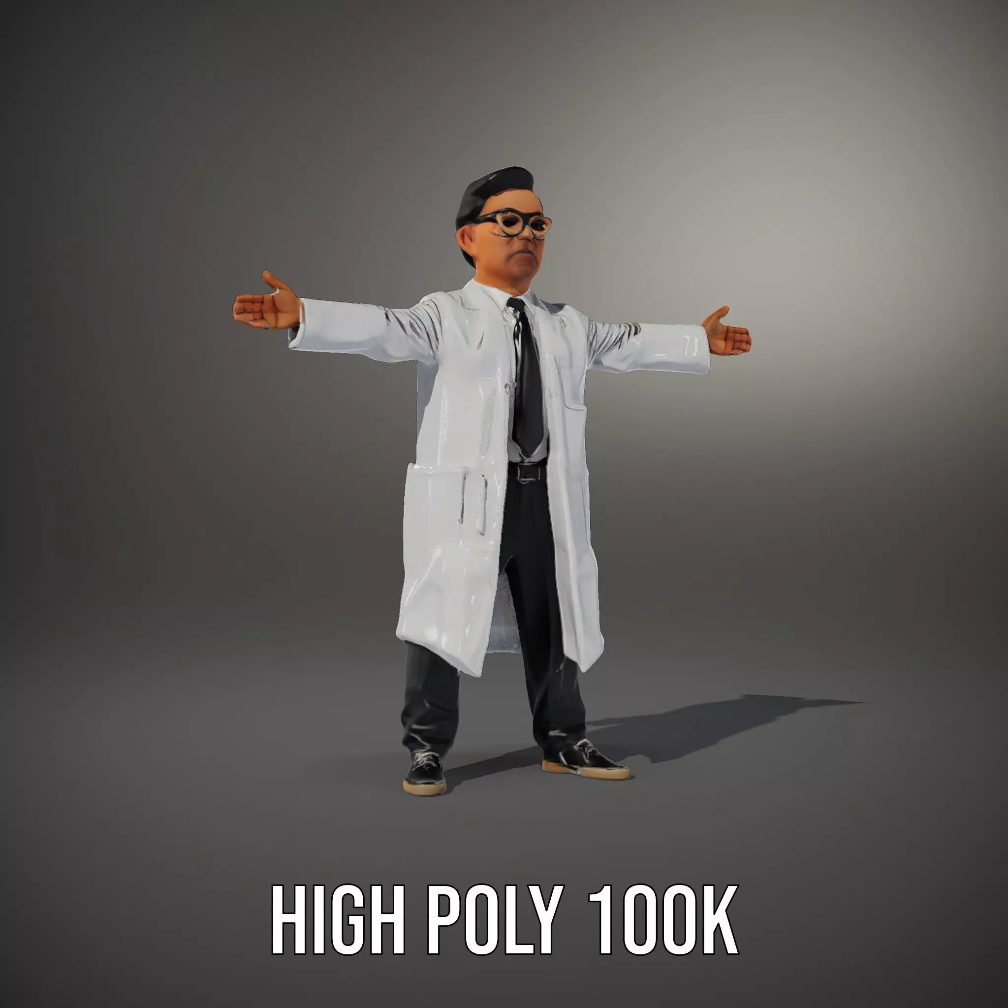 Professional Scientist model pack Low-poly 3D model_11