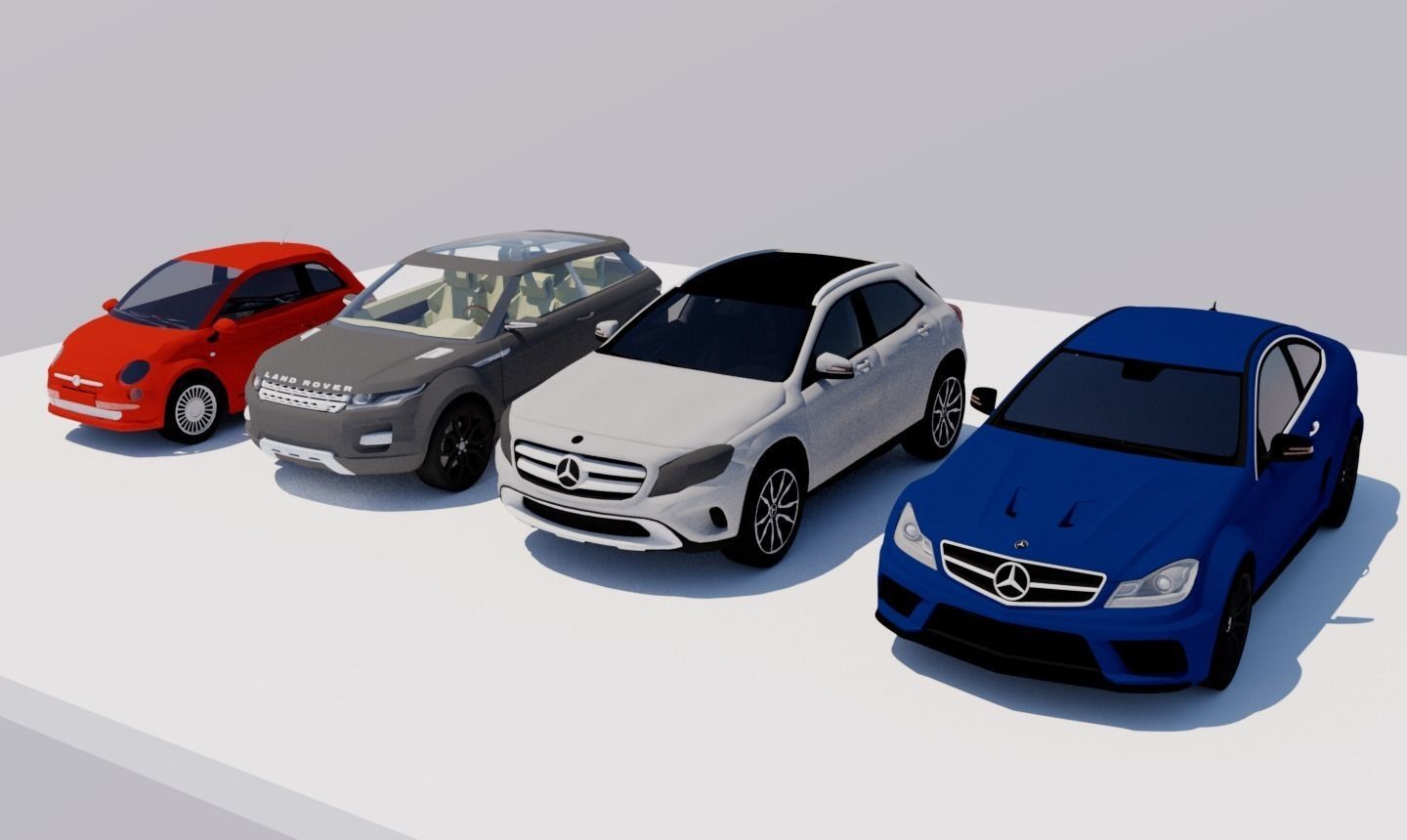 CARS HIGH DEFINITION Low-poly 3D model_0