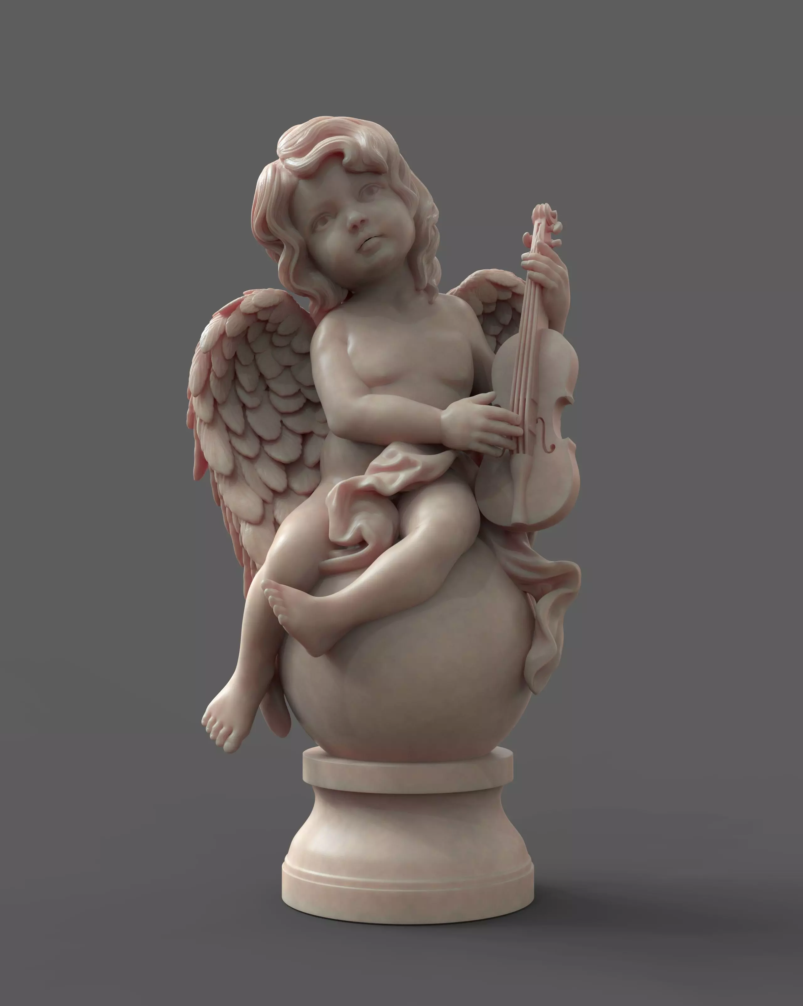Music Angel 3D Model 3D model_0