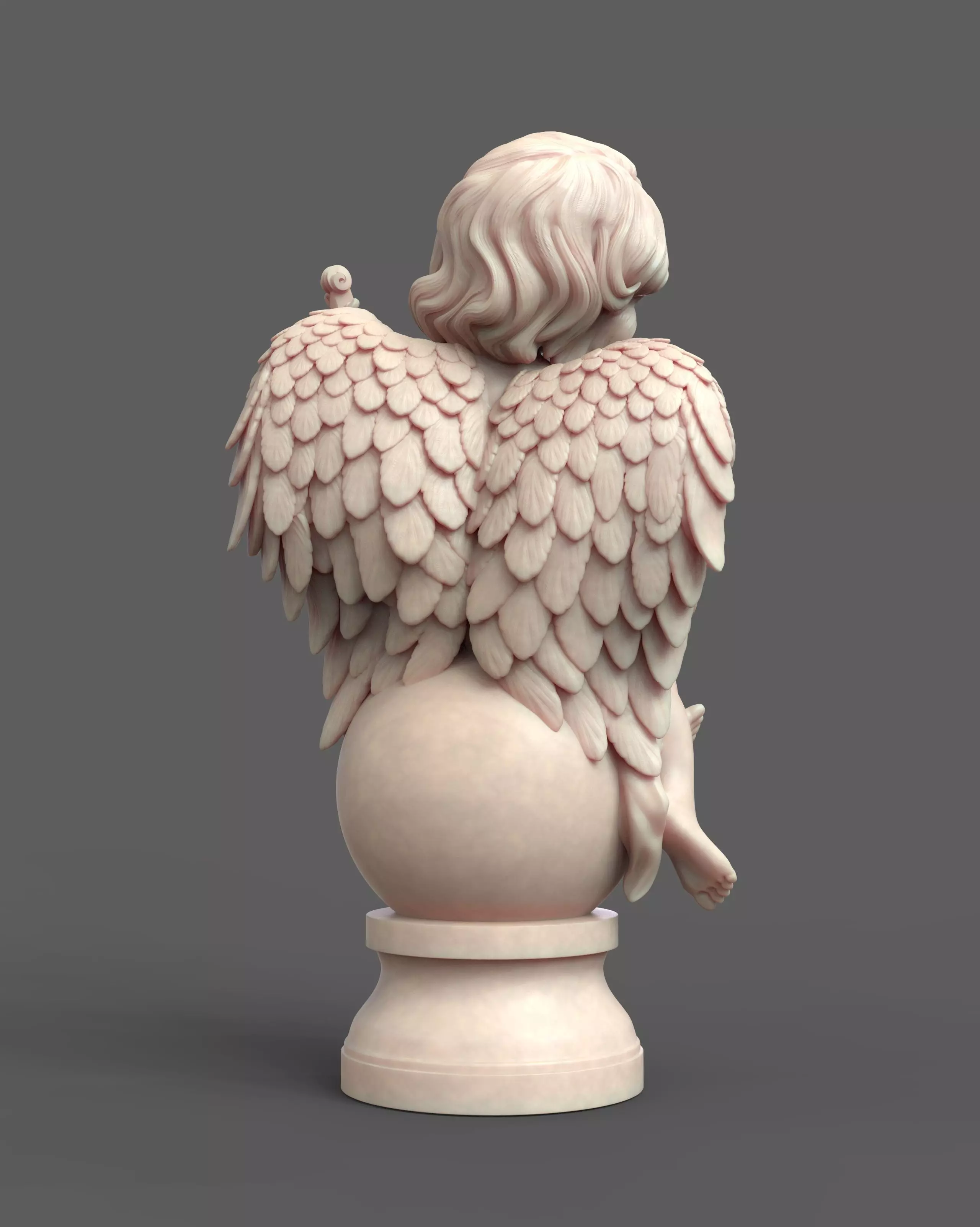 Music Angel 3D Model 3D model_2