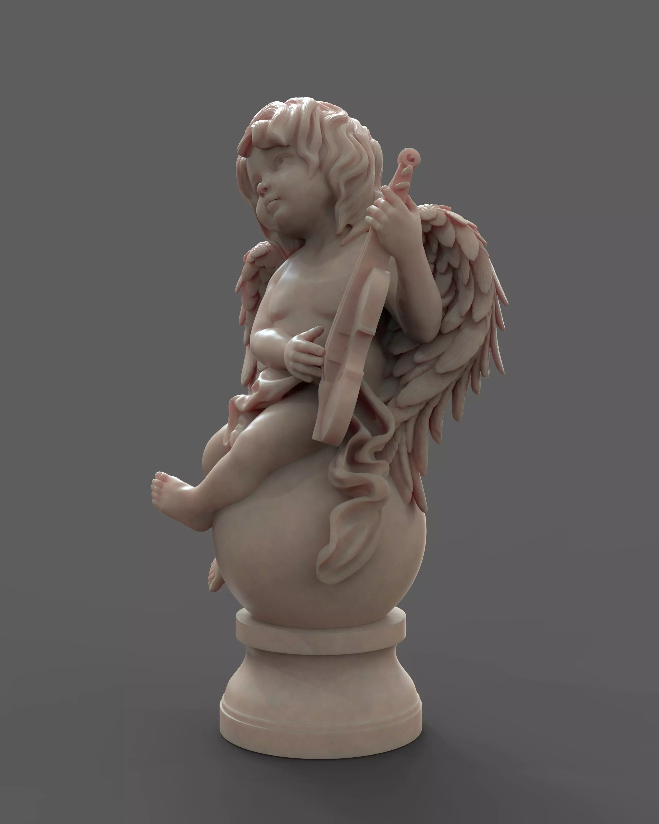 Music Angel 3D Model 3D model_1