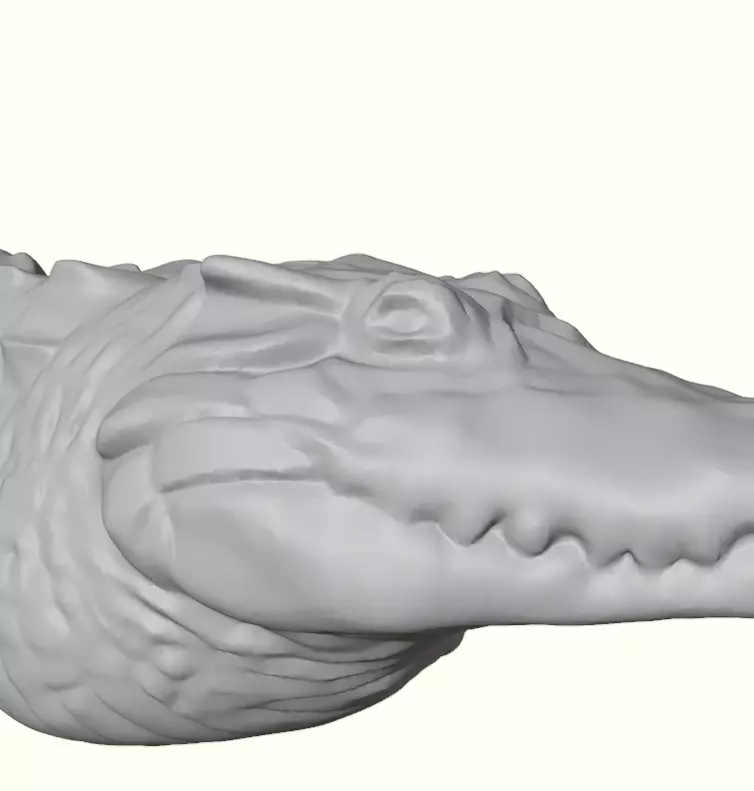 Crocodile Figurine 3D print model_21