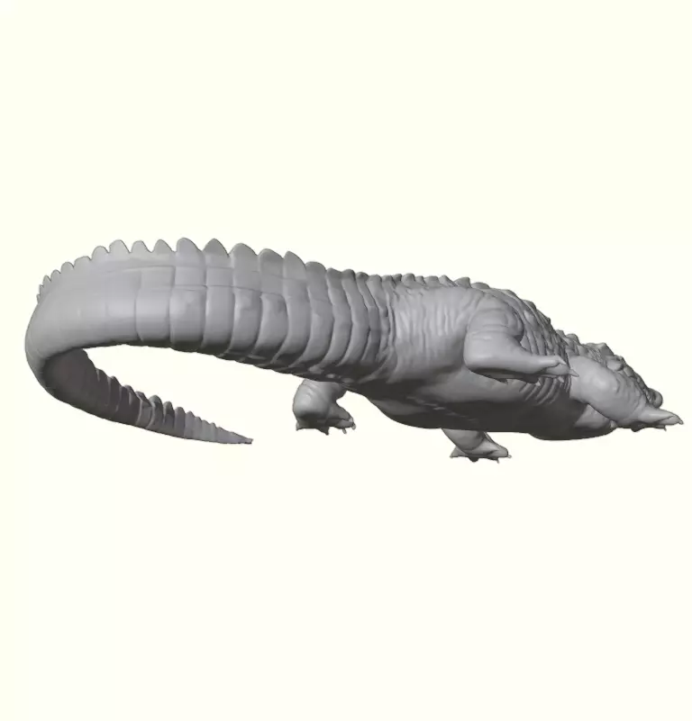 Crocodile Figurine 3D print model_10