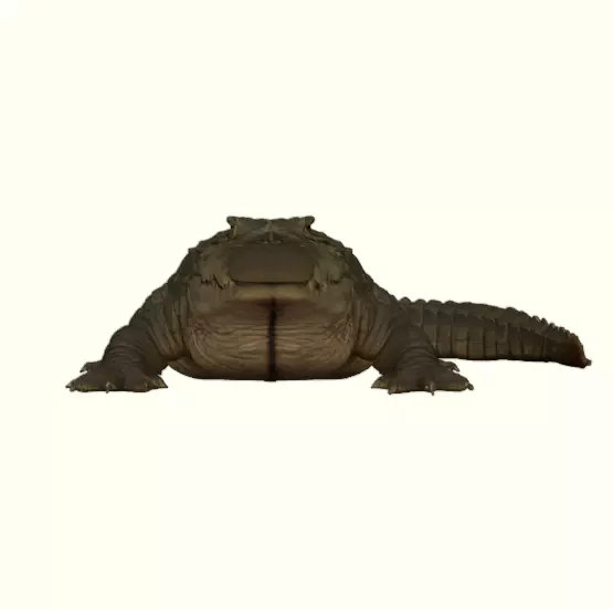 Crocodile Figurine 3D print model_3